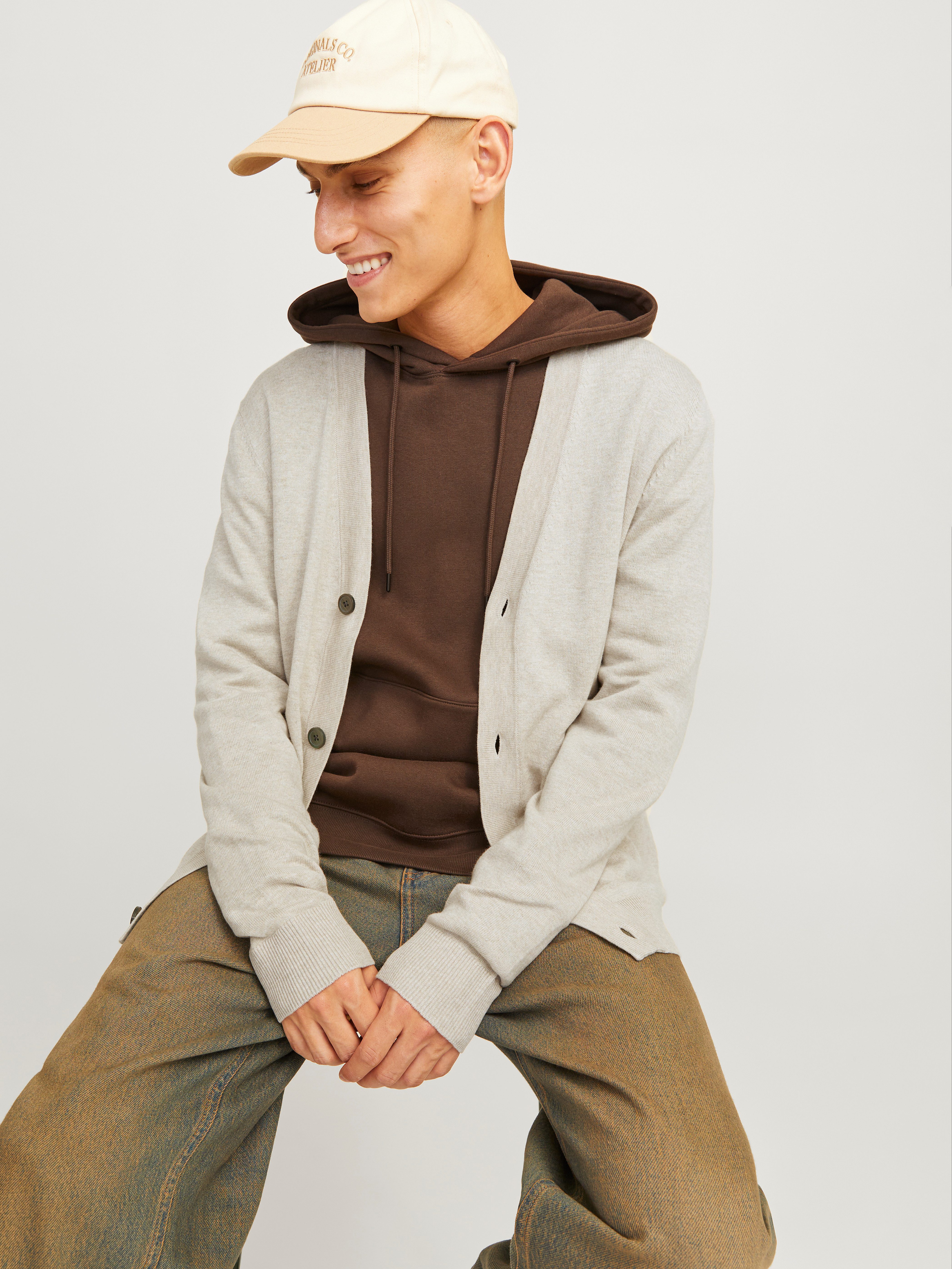 Jack & Jones Vest JJEEMIL KNIT BUTTON CARDIGAN NOOS