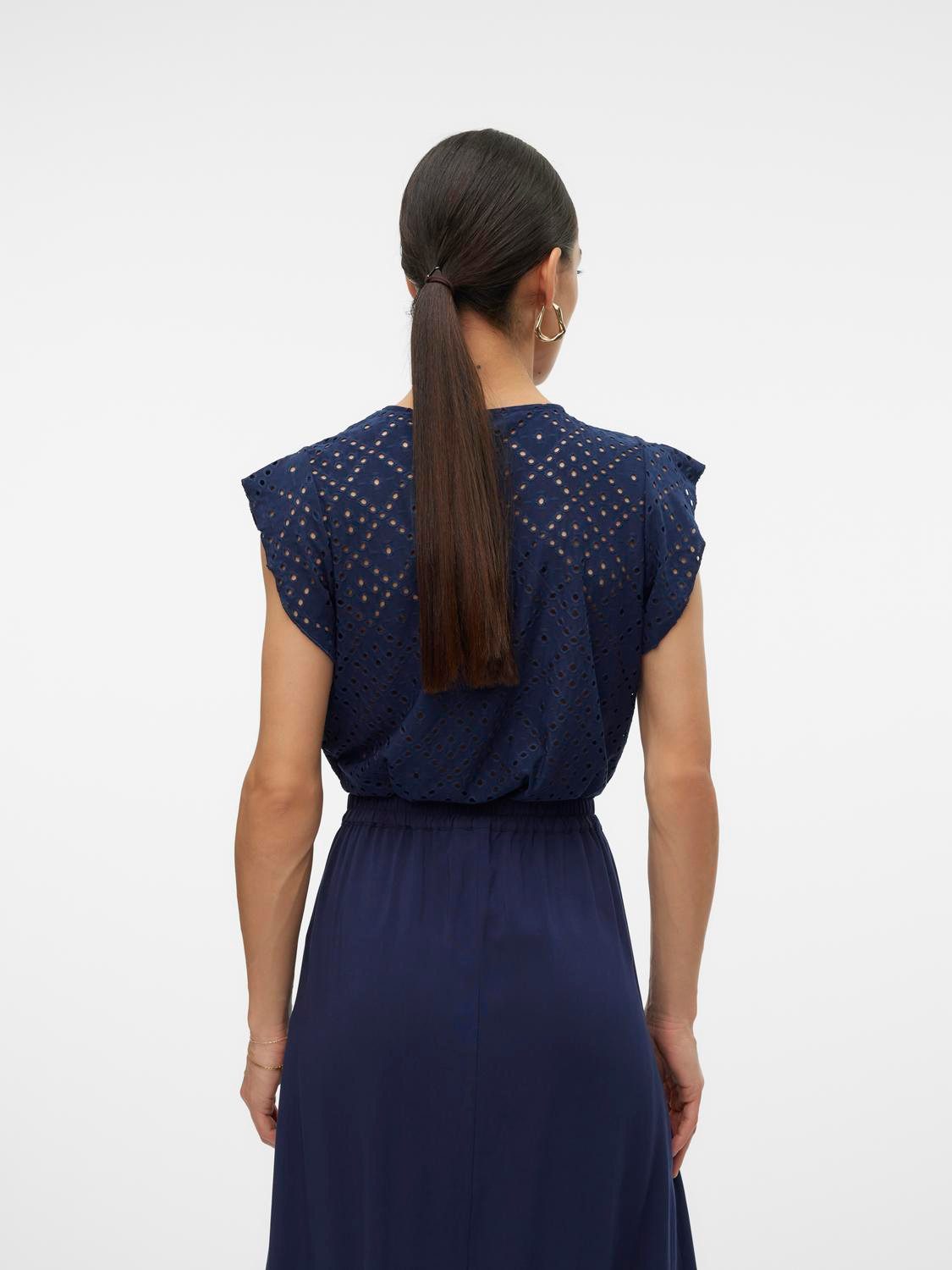 Vero Moda Shirt met korte mouwen VMTASSA SS O-NECK TOP JRS GA