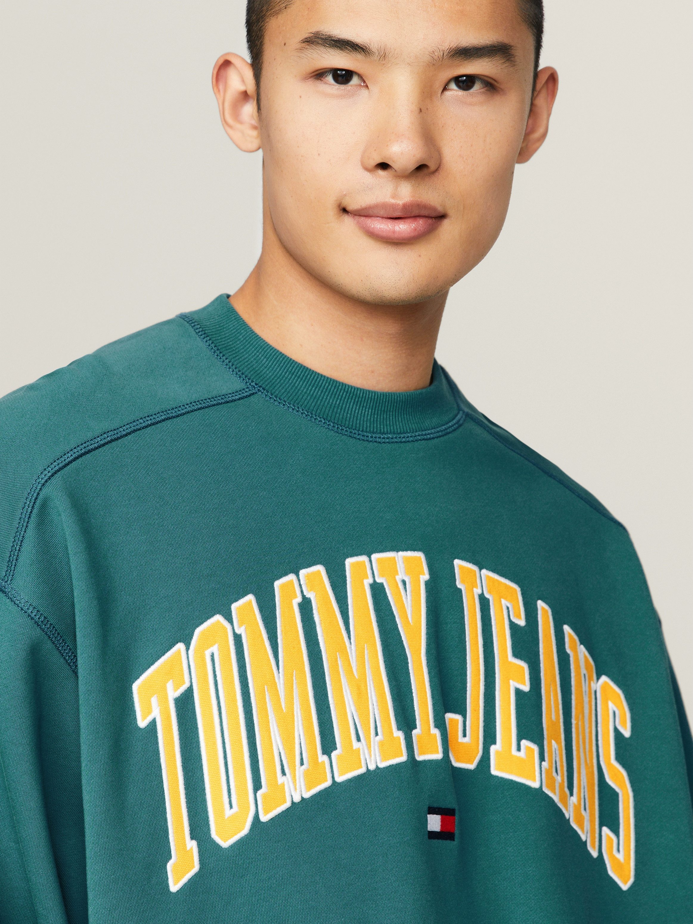 TOMMY JEANS Sweatshirt TJM BOXY POP VARSITY CREW