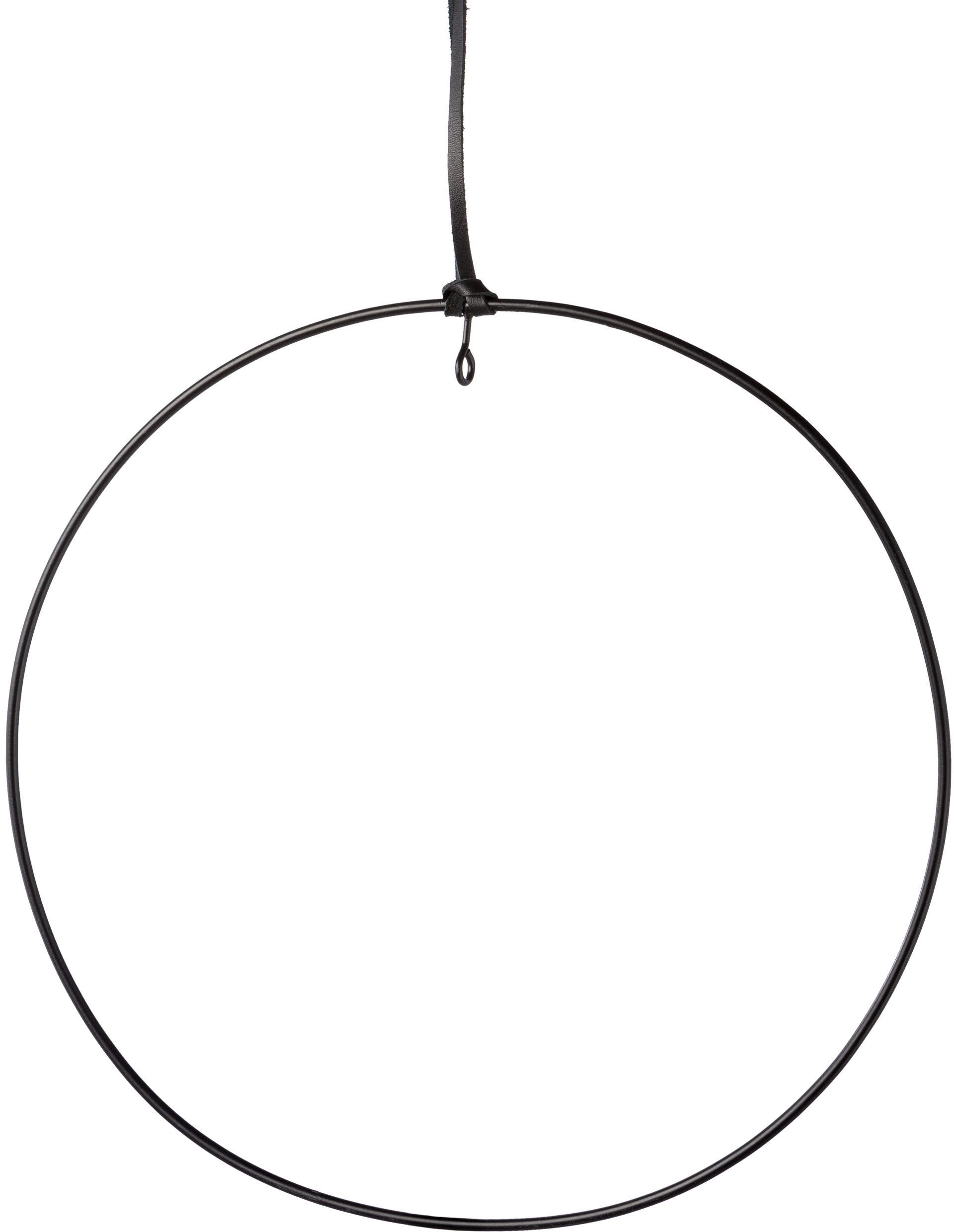Creativ deco Sierhanger met hoogwaardig lederen band (4 stuks)