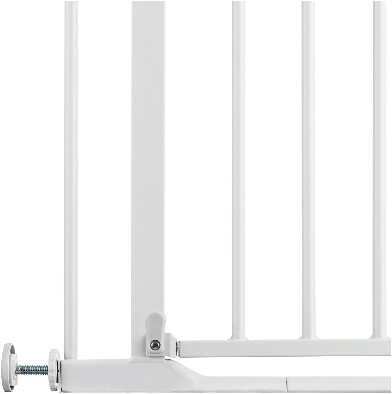 Hauck Traphek Clear Step set 2 inclusief verlenging 21 cm, wit ook als traphekje te gebruiken, 96-101 cm, vlakke doorgang