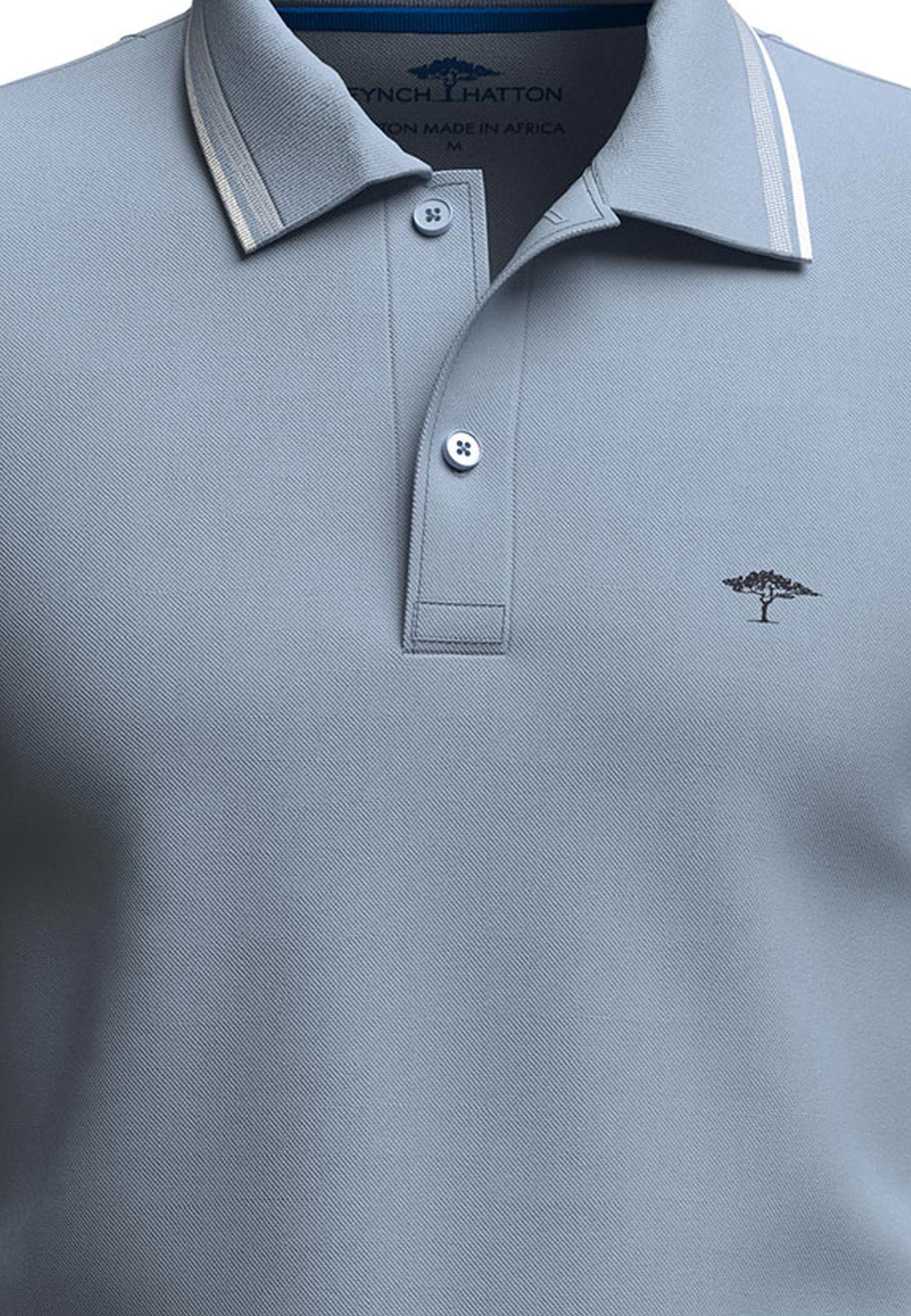 FYNCH-HATTON Poloshirt met logoborduursel