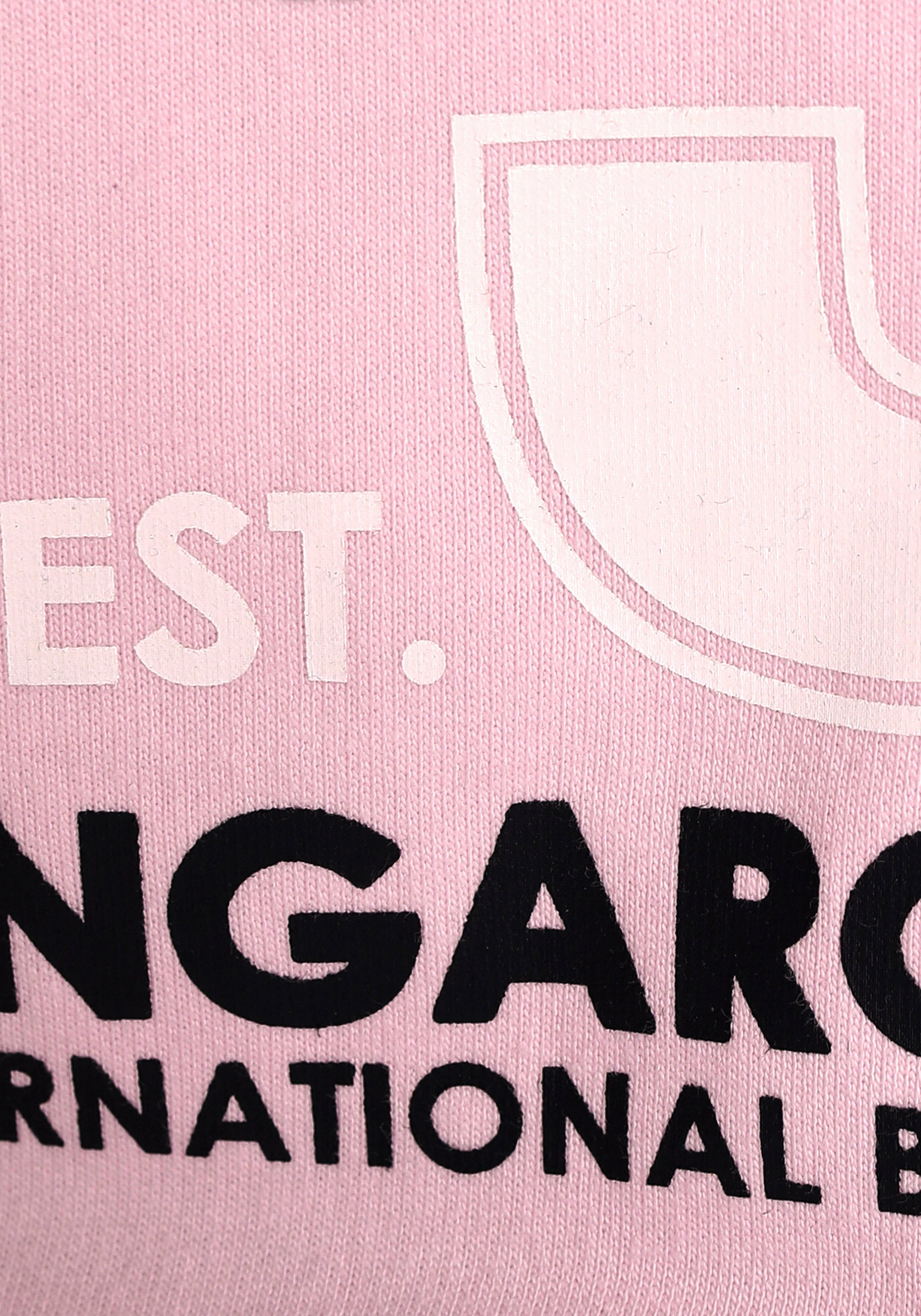 KangaROOS Hoodie Kleine meisjes Lange mouwen, heuplange basic pasvorm, stijlvolle print