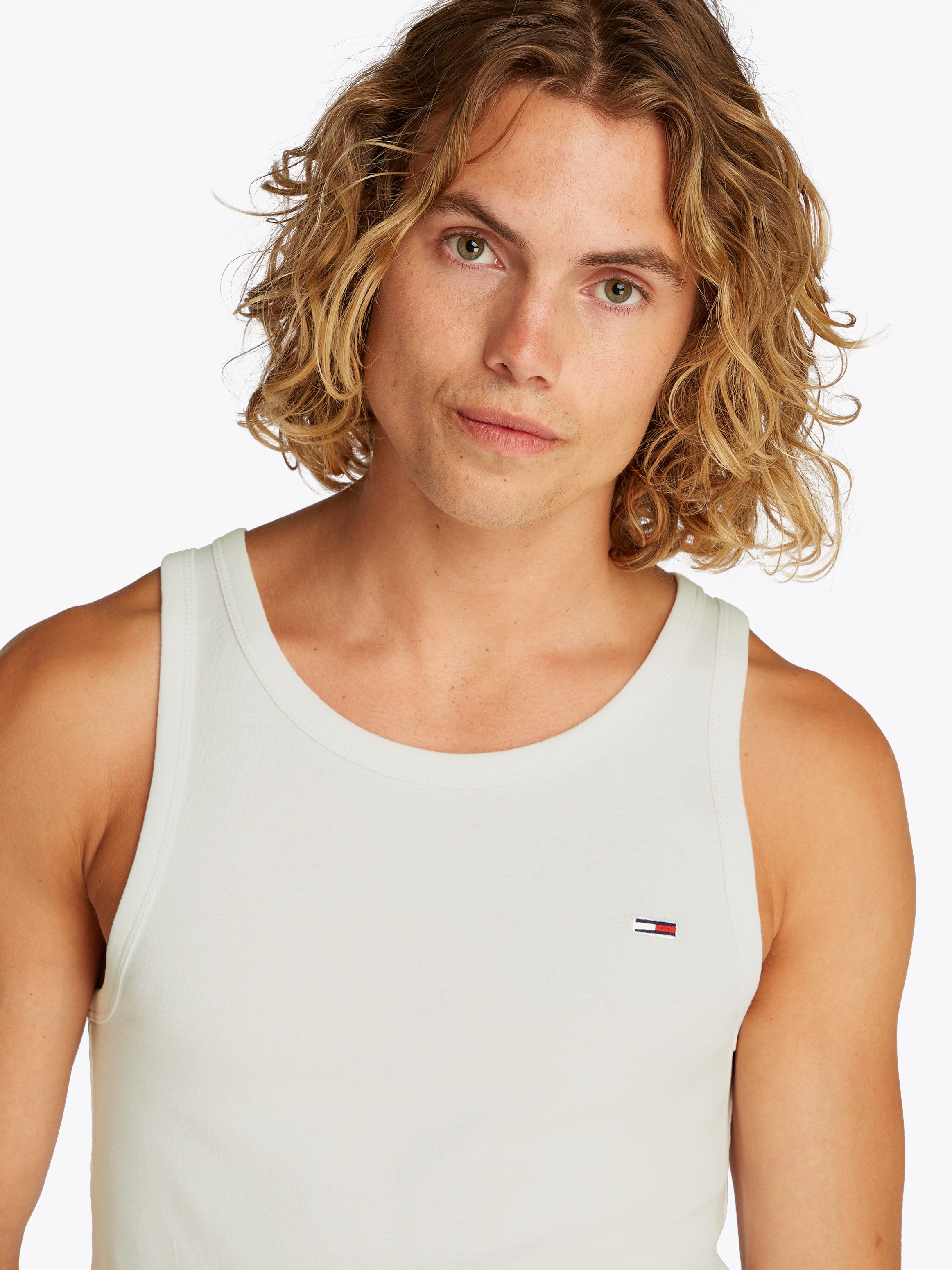 TOMMY JEANS Tanktop TJM XSLIM 2PCK RIB TANK EXT (set, 2-delig, 2 stuks)