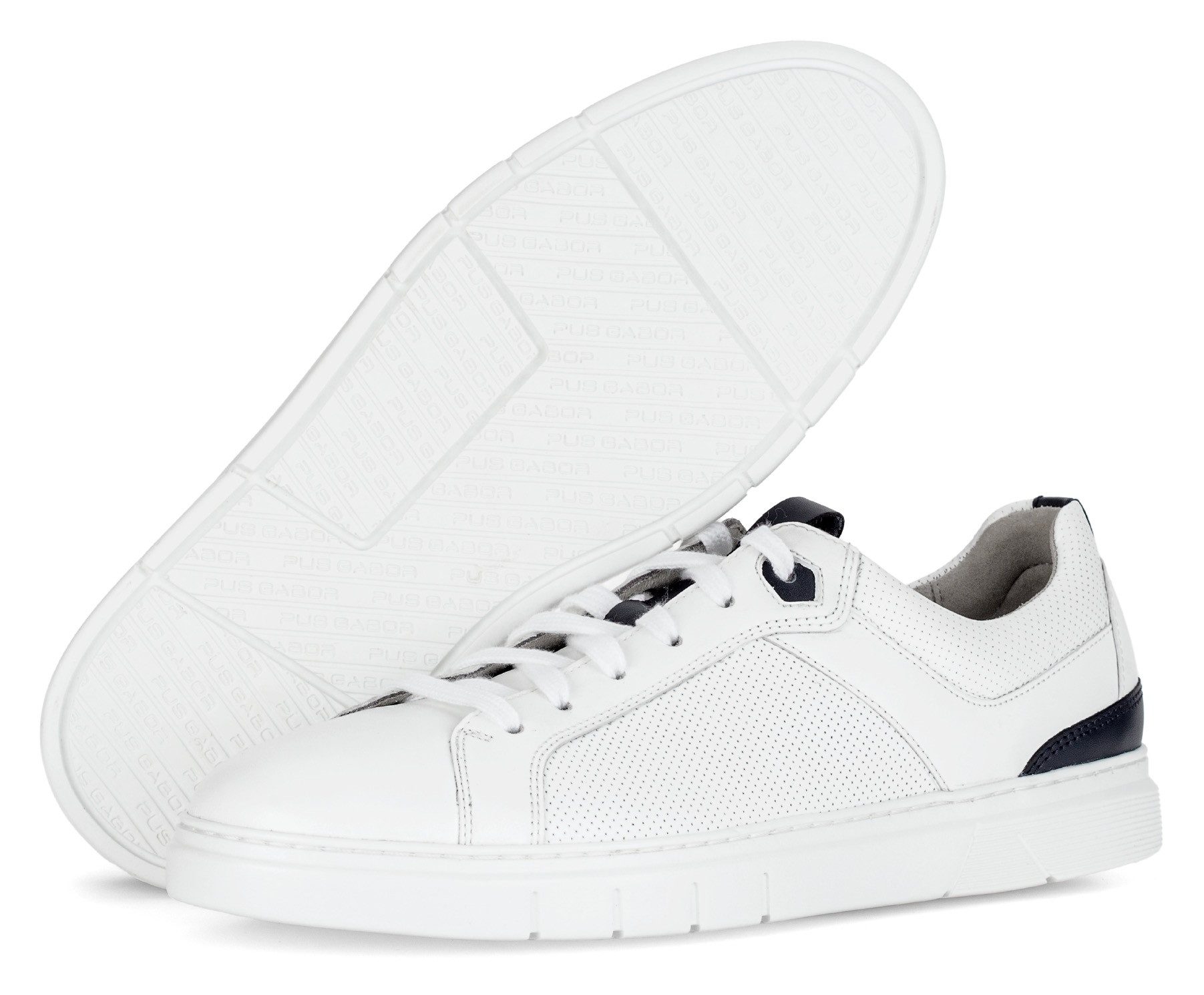 Pius Gabor Plateausneakers , vrijetijdsschoen, lage schoen, veterschoen met perforatie, breedte g