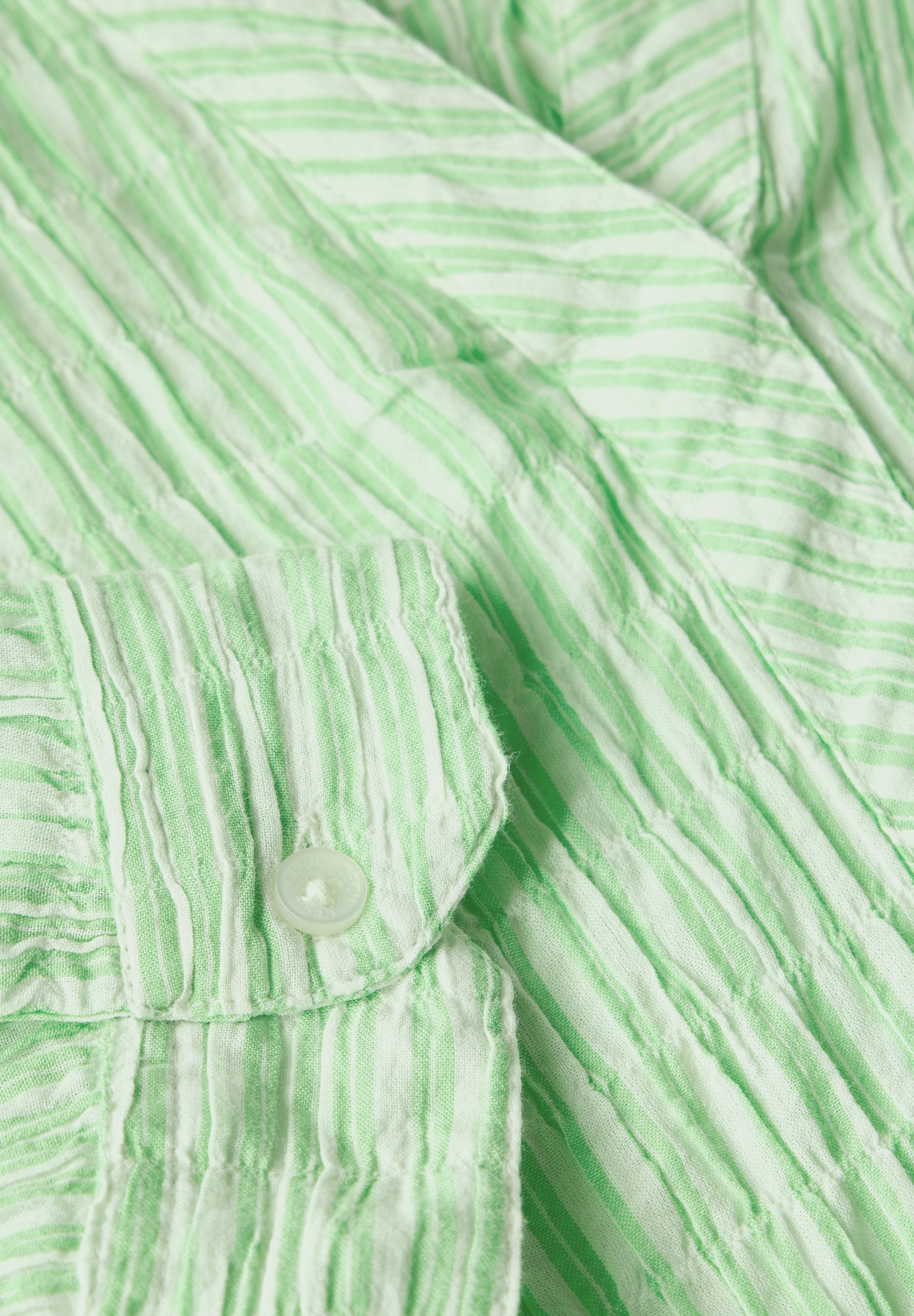 Cecil Klassieke blouse met gestreept seersucker patroon