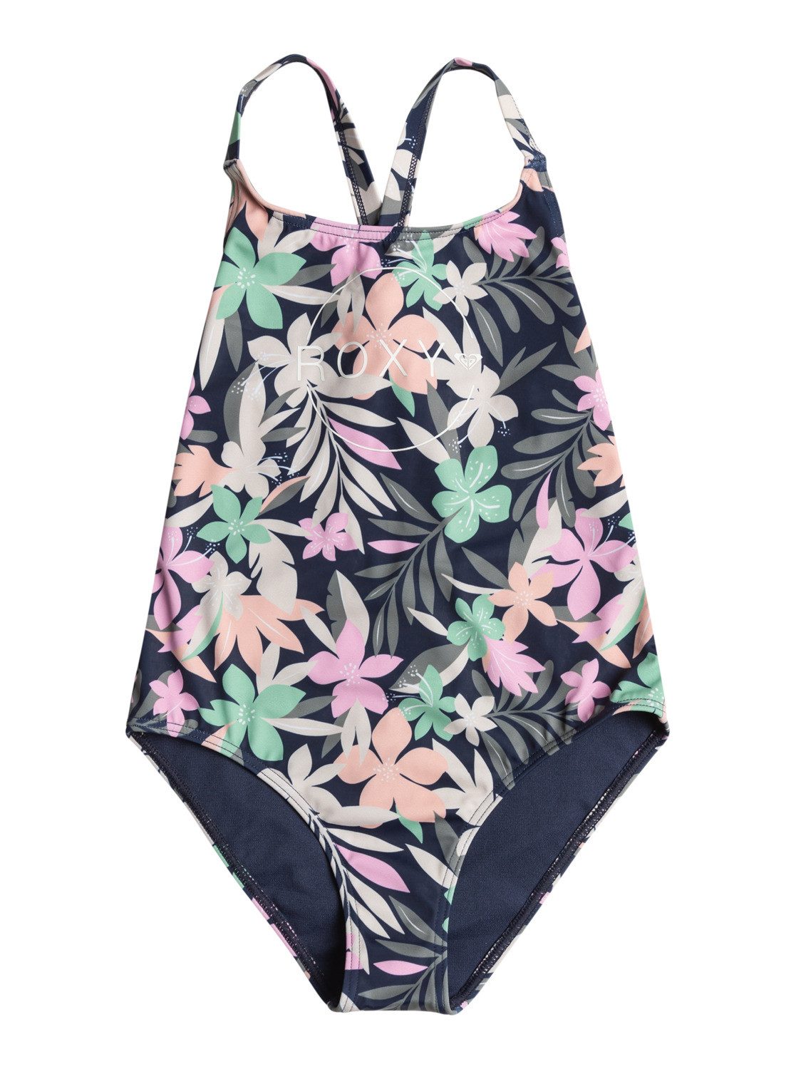 Roxy Badpak Ilacabo Sporty meisjes badpakken maat 6(115-120cm) blauw