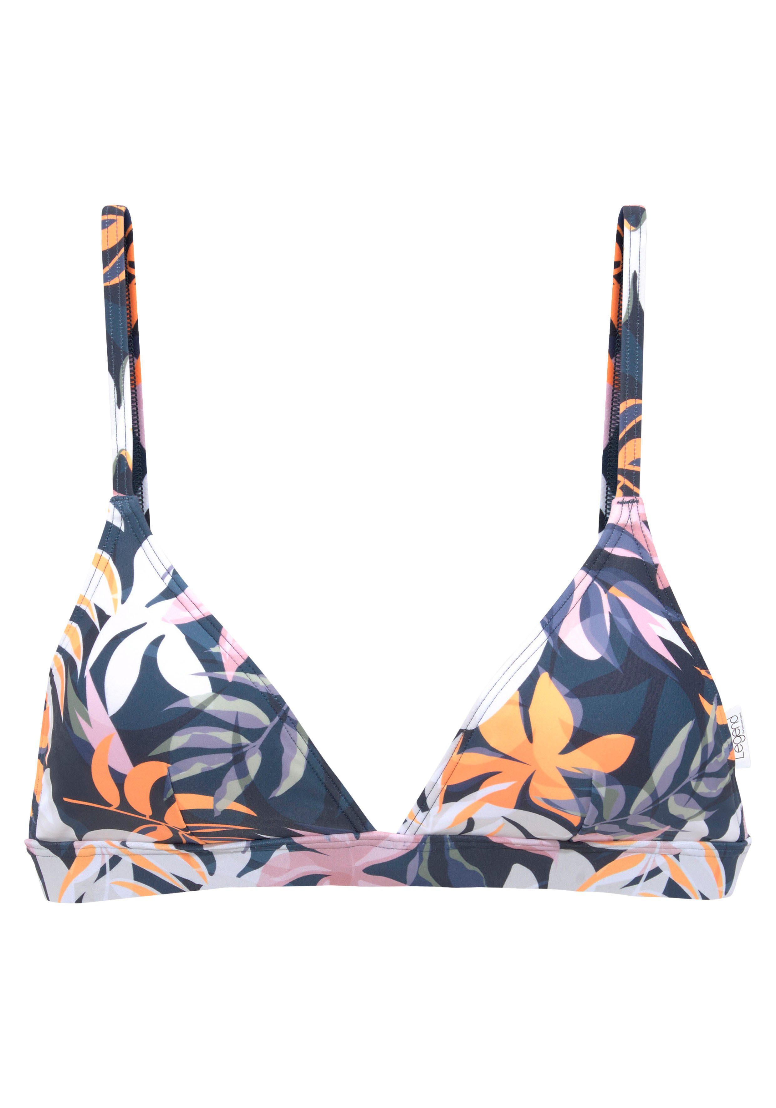 active by Lascana Triangel-bikinitop WAVE met kleurrijke bladeren bedrukt