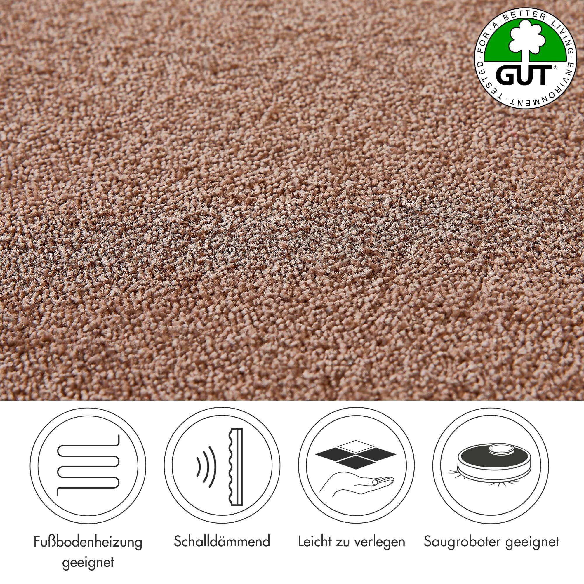 Andiamo Tapijt Florence, slang, Made in Belgium Uni-kleuren, breedte 400 cm, slijtvast & robuust