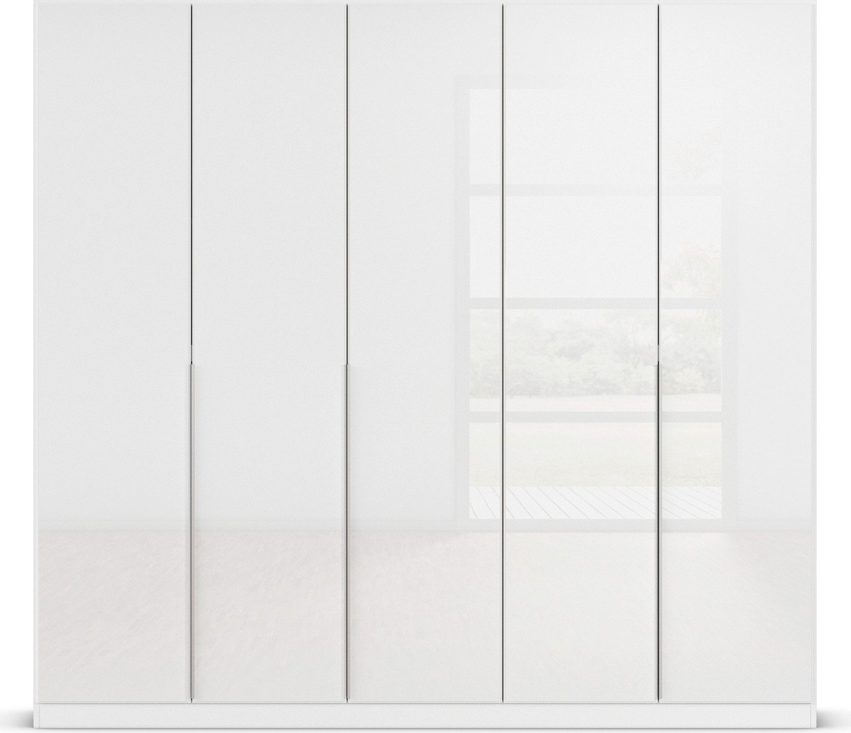 rauch Draaideurkast Kledingkasten kast garderobe AGORDO met glazen front doordachte binnenuitrusting, in 6 breedtes en 2 hoogtes made in germany