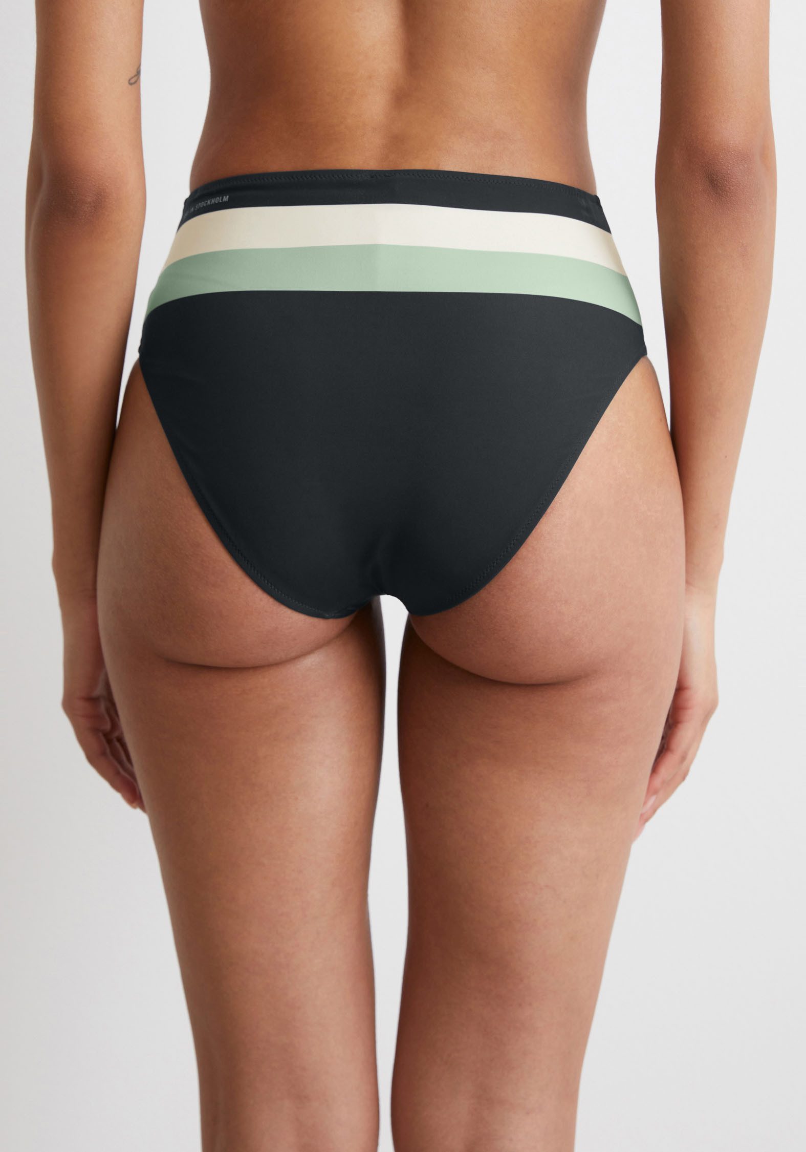 Marc O'Polo Bikinibroekje Summer stripes met elegant kleurblokpatroon