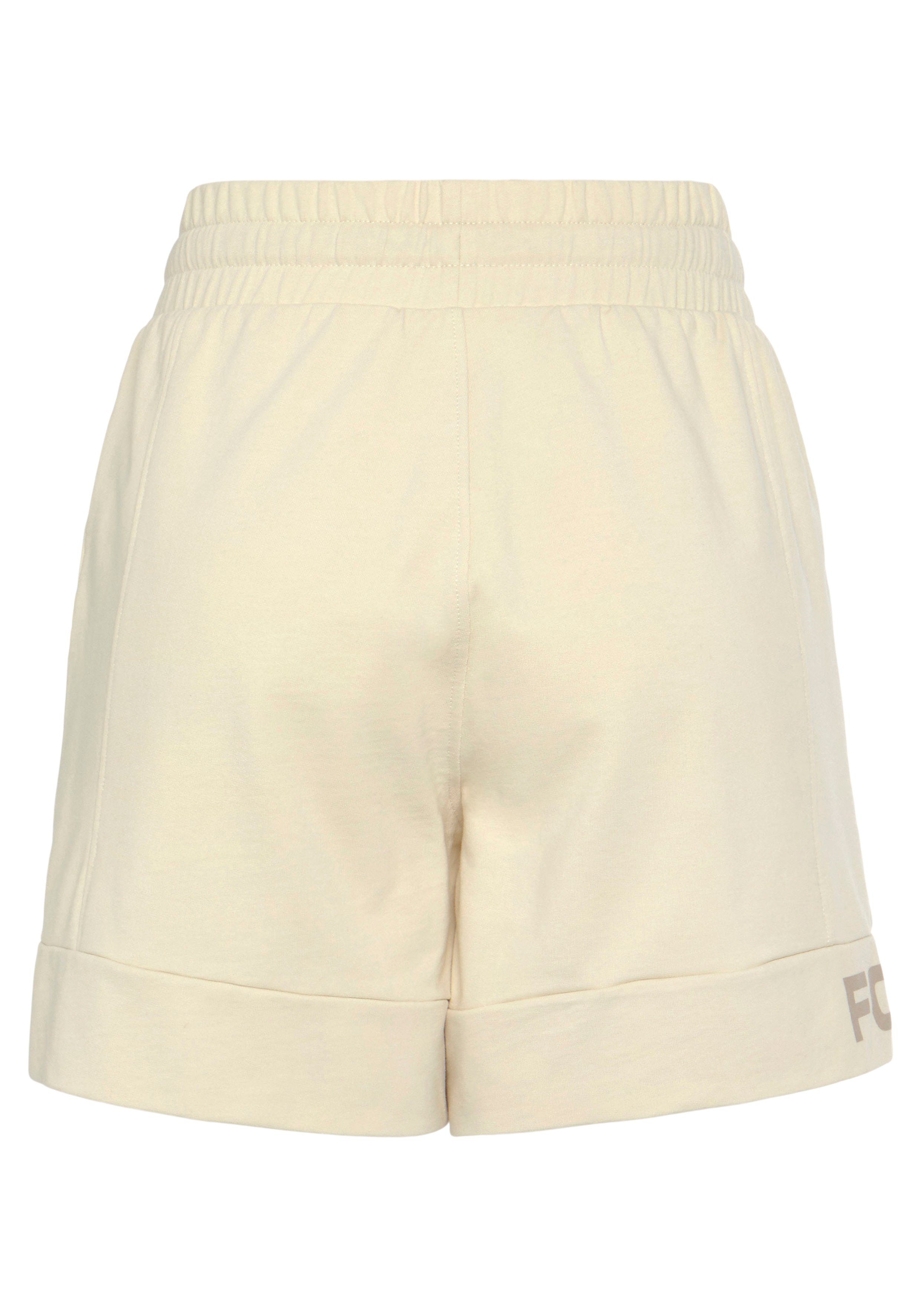 FCUK Sweatshort met lengte scheidingnaad en logo-opdruk loungewear (1-delig)