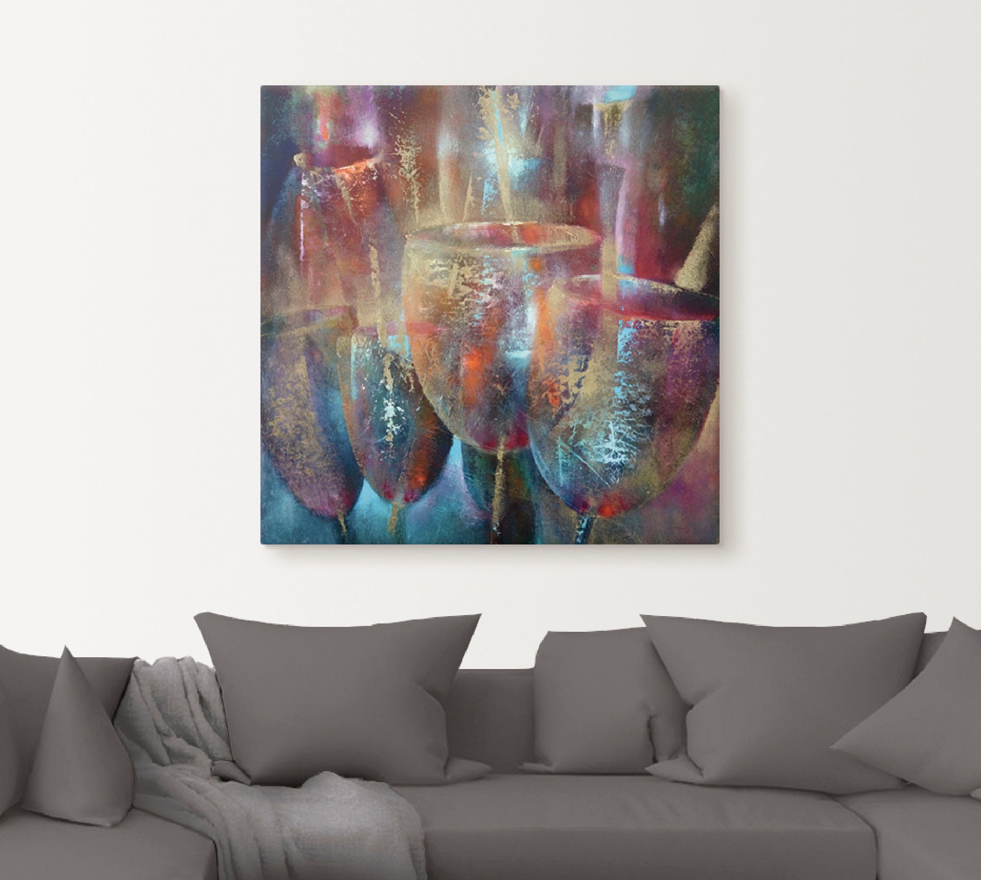 Artland Artprint Reflectie als artprint van aluminium, artprint voor buiten, artprint op linnen in verschillende maten