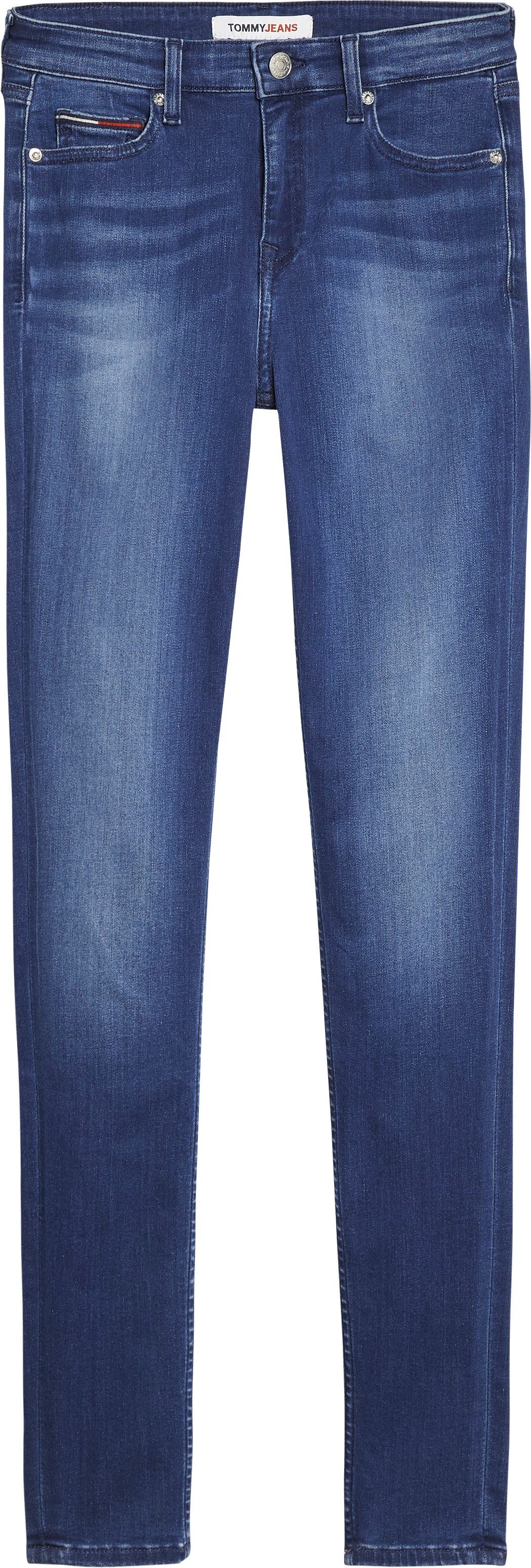 TOMMY JEANS Skinny fit jeans Nora Mid Rise Skinny Fit met tommy jeans-logobadge & borduursels