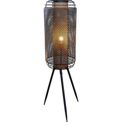 nino leuchten staande lamp denton moderne staande lamp, inclusief veranderbare ledverlichting, hoogte 111 cm, oe 30 cm zwart