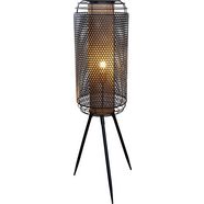 nino leuchten staande lamp denton moderne staande lamp, inclusief veranderbare ledverlichting, hoogte 111 cm, oe 30 cm zwart