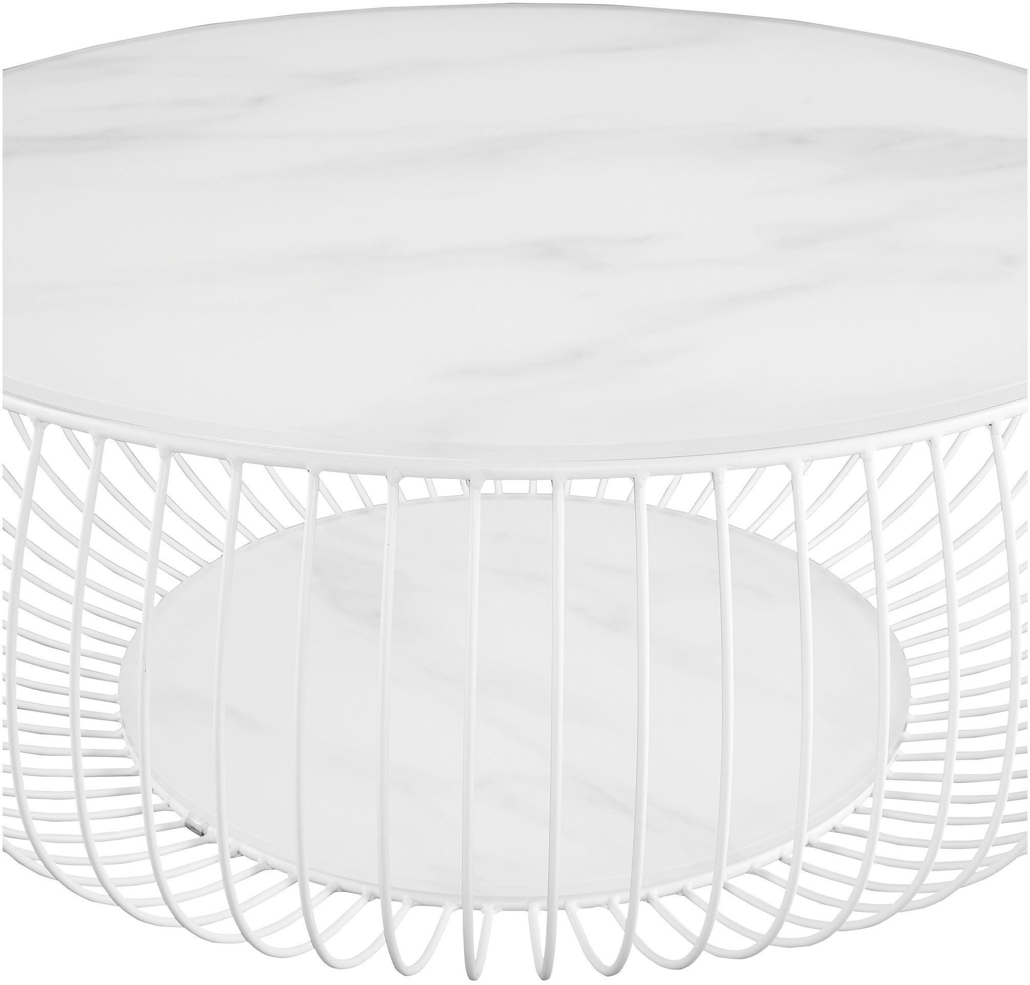 SalesFever Salontafel 10 mm dikke helder glazen plaat met marmerprint