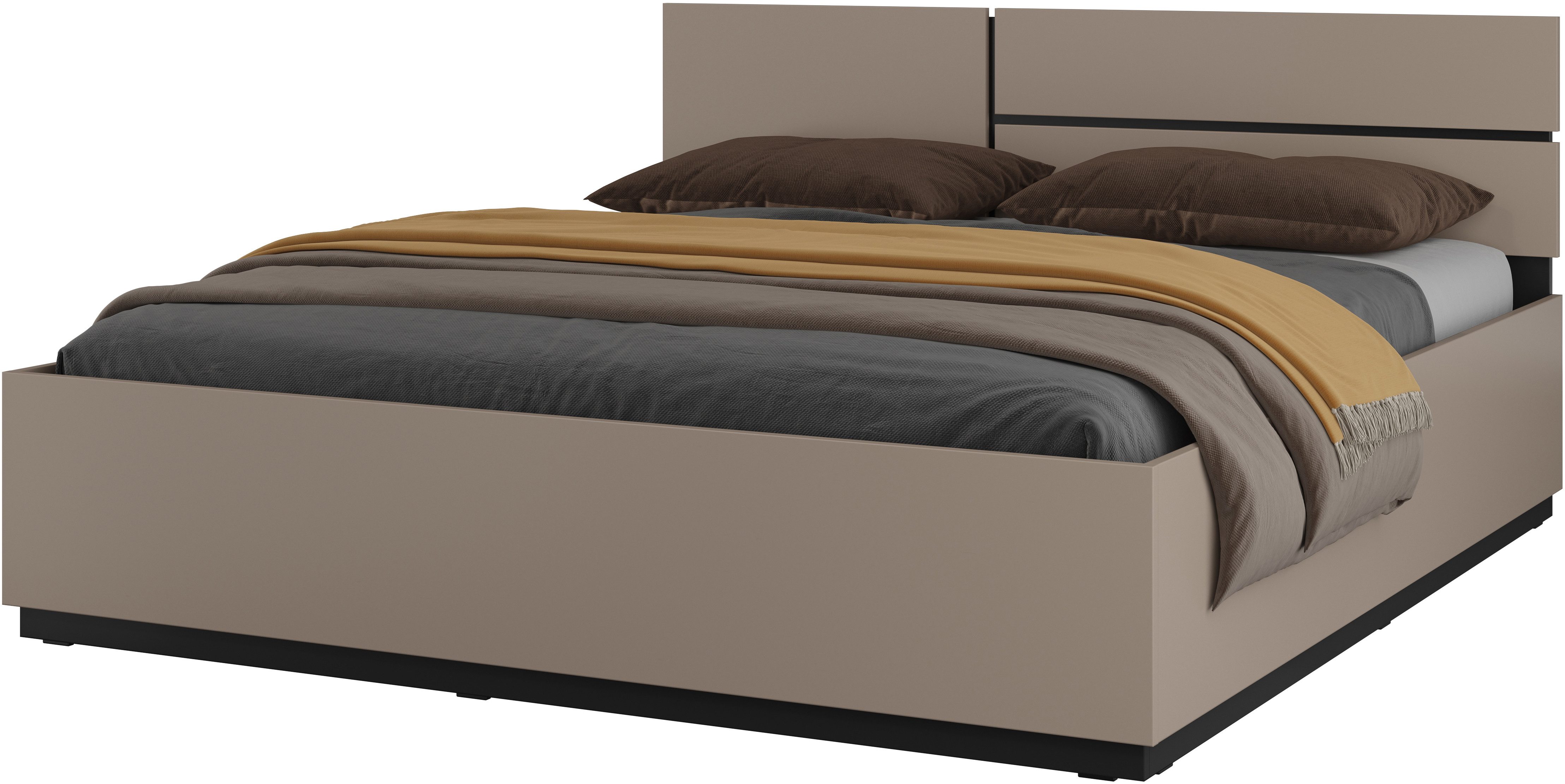 INOSIGN Bedframe Cross, moderne bedframe Tweepersoonsbed in twee maten, stabiel bedframe