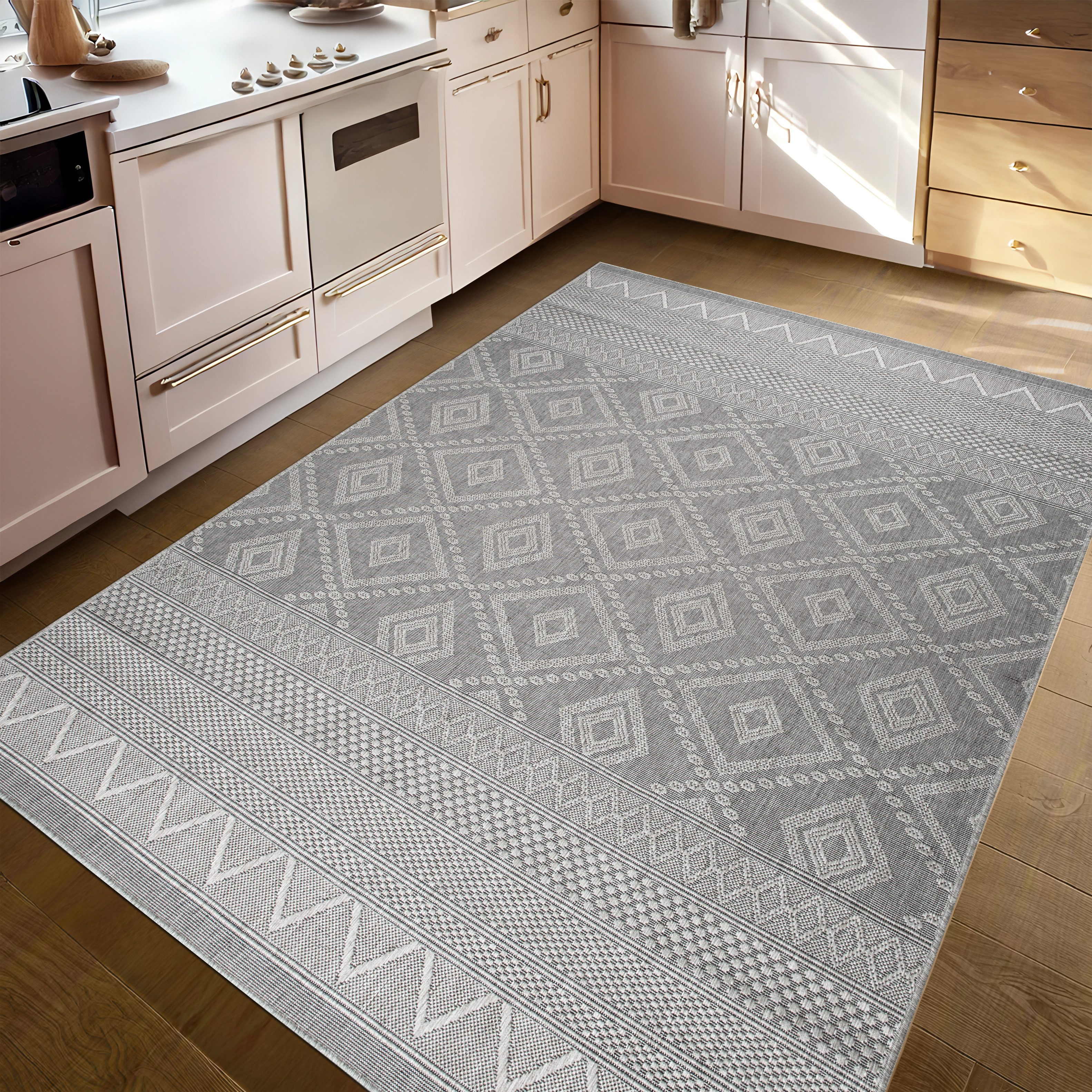 my home Vloerkleed Toronto is ook als loper verkrijgbaar Geschikt voor binnen en buiten, sisal-look, weerbestendig & uv-bestendig, boho