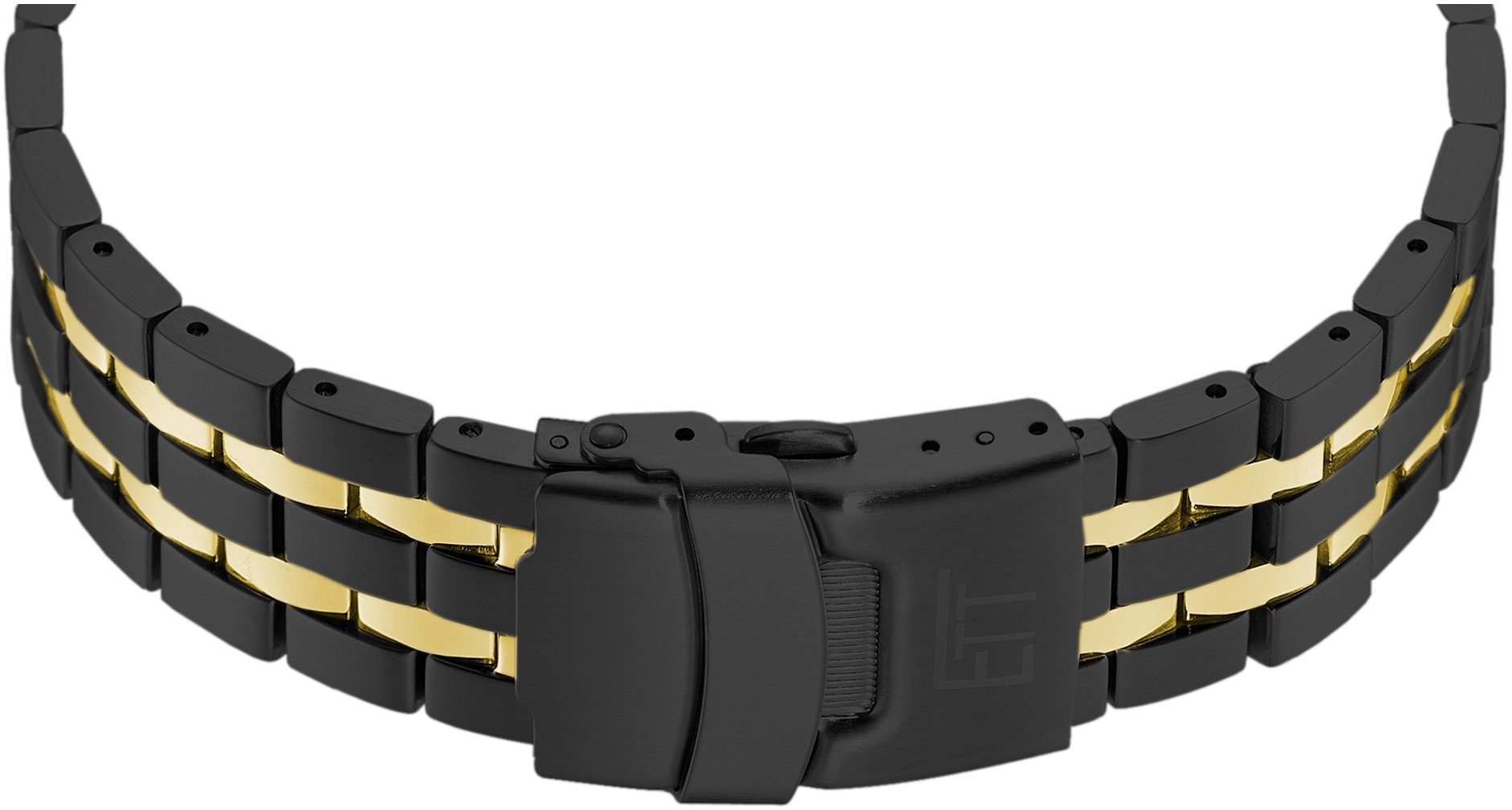 ETT Radiografische chronograaf Arctica Armbandhorloge, herenhorloge, stopwatchfunctie, datum, solar, roestvrij staal armband