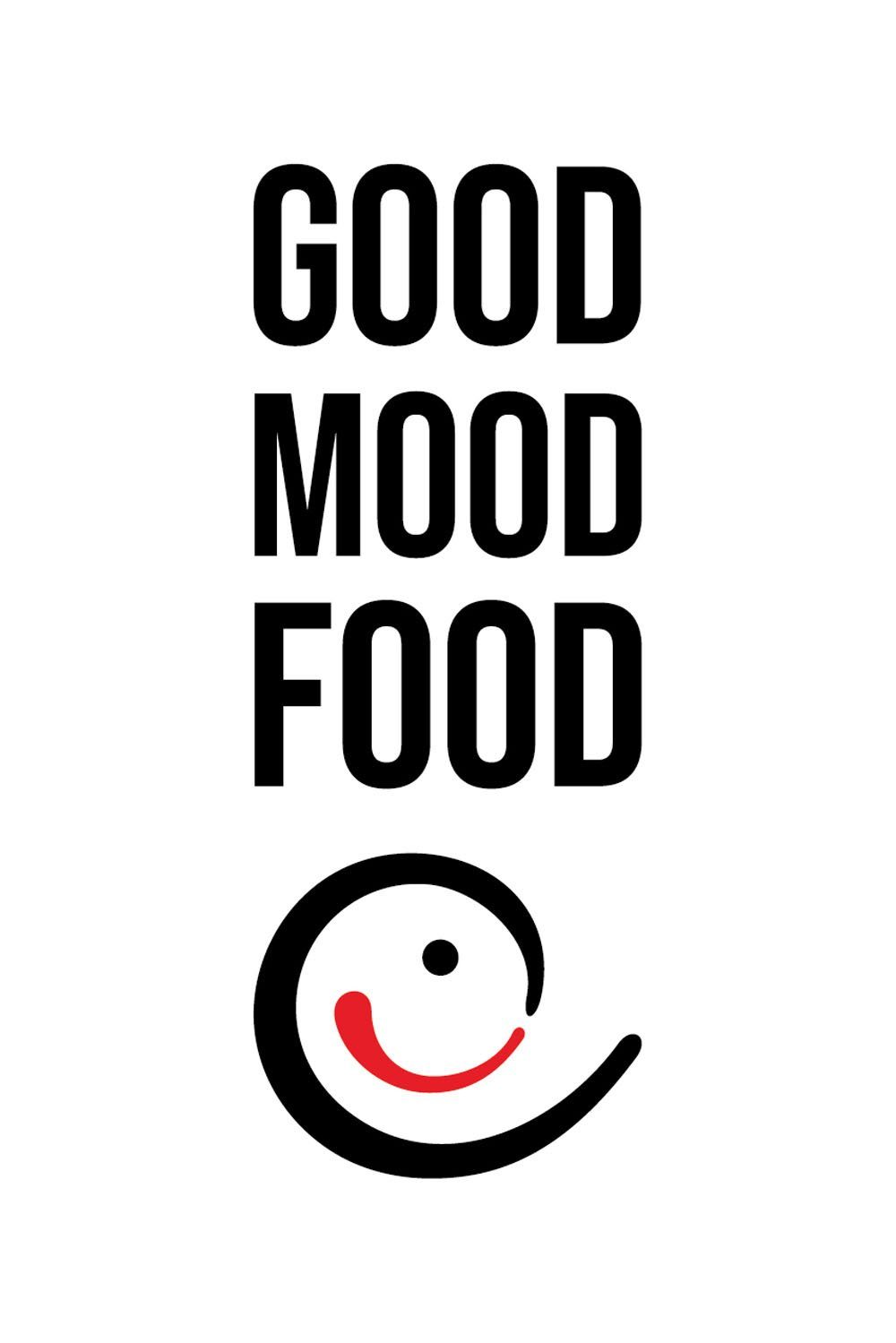 queence Sierobject voor aan de wand GOOD MOOD FOOD Stalen bord, blikken bord, spreuk, grappig, wanddecoratie, retro, 20x30cm