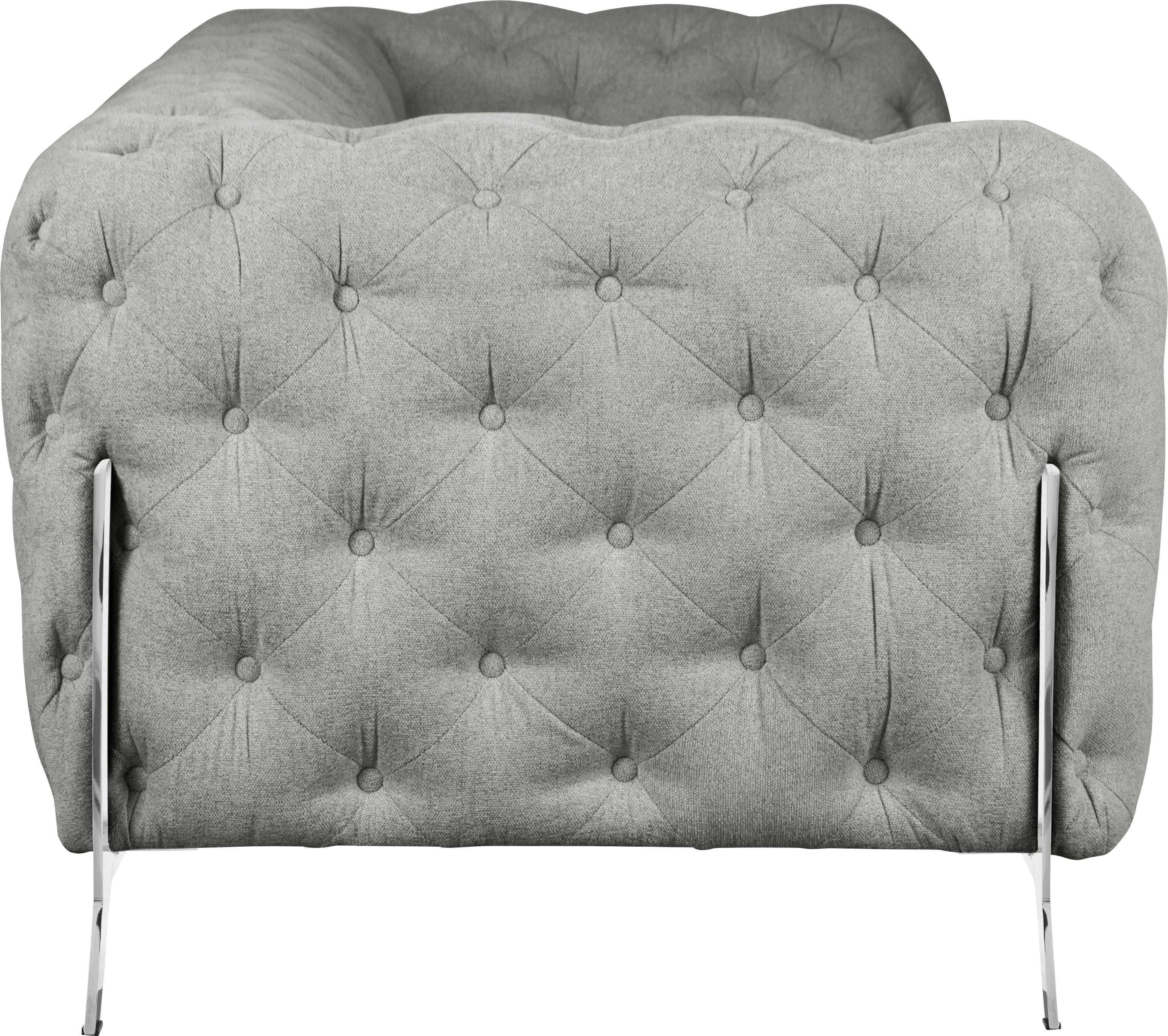 Leonique Chesterfield-bank Amaury luxueuze capitonnage, moderne chesterfield look, kleur van de poten ter keuze