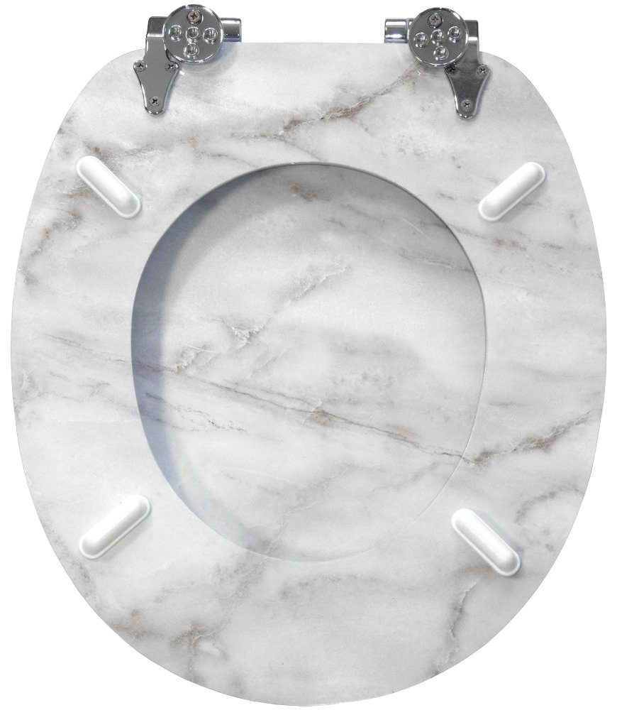 Sanilo Toiletzitting Marmer met soft-closemechanisme