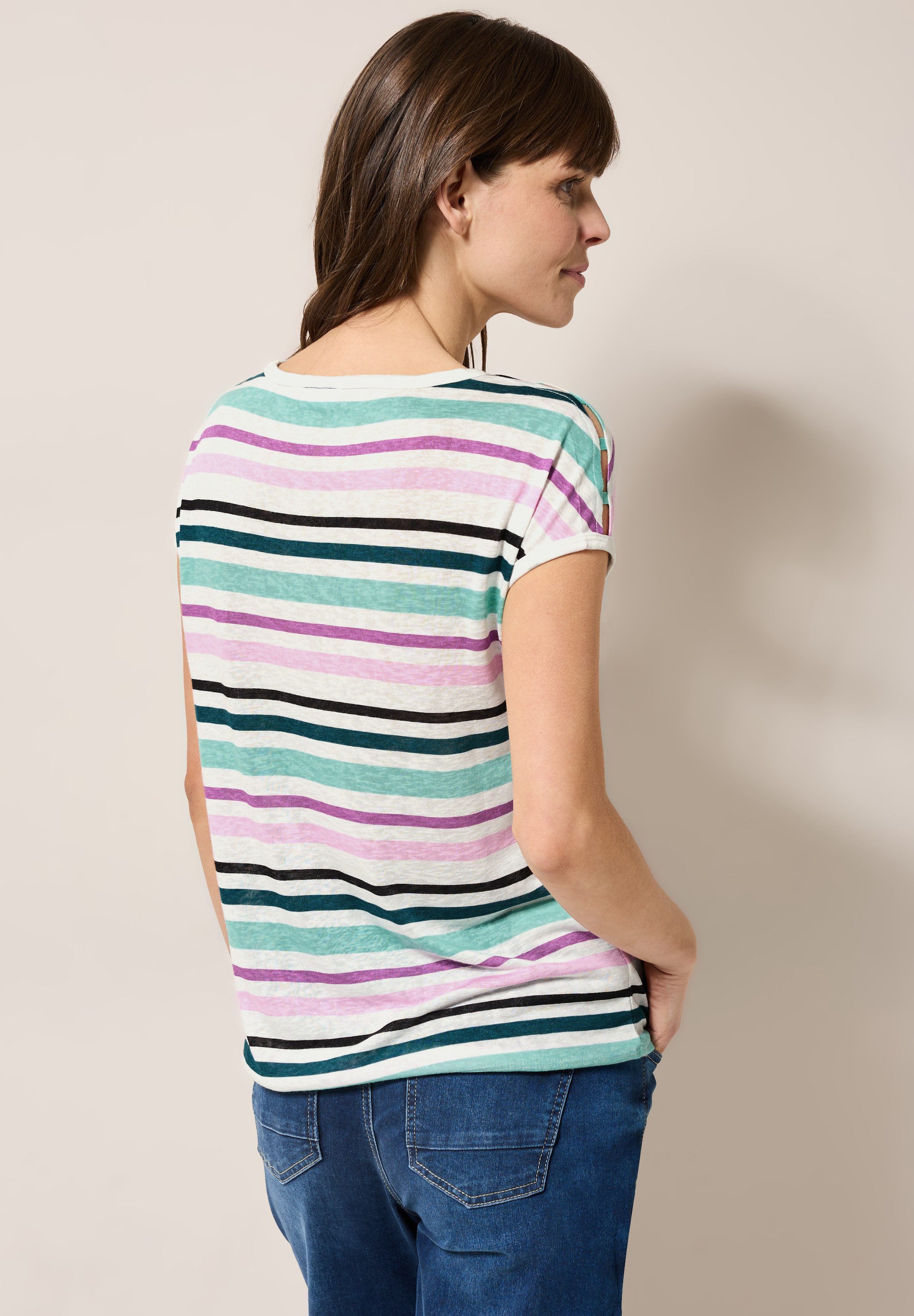 Cecil T-shirt met streepmotief