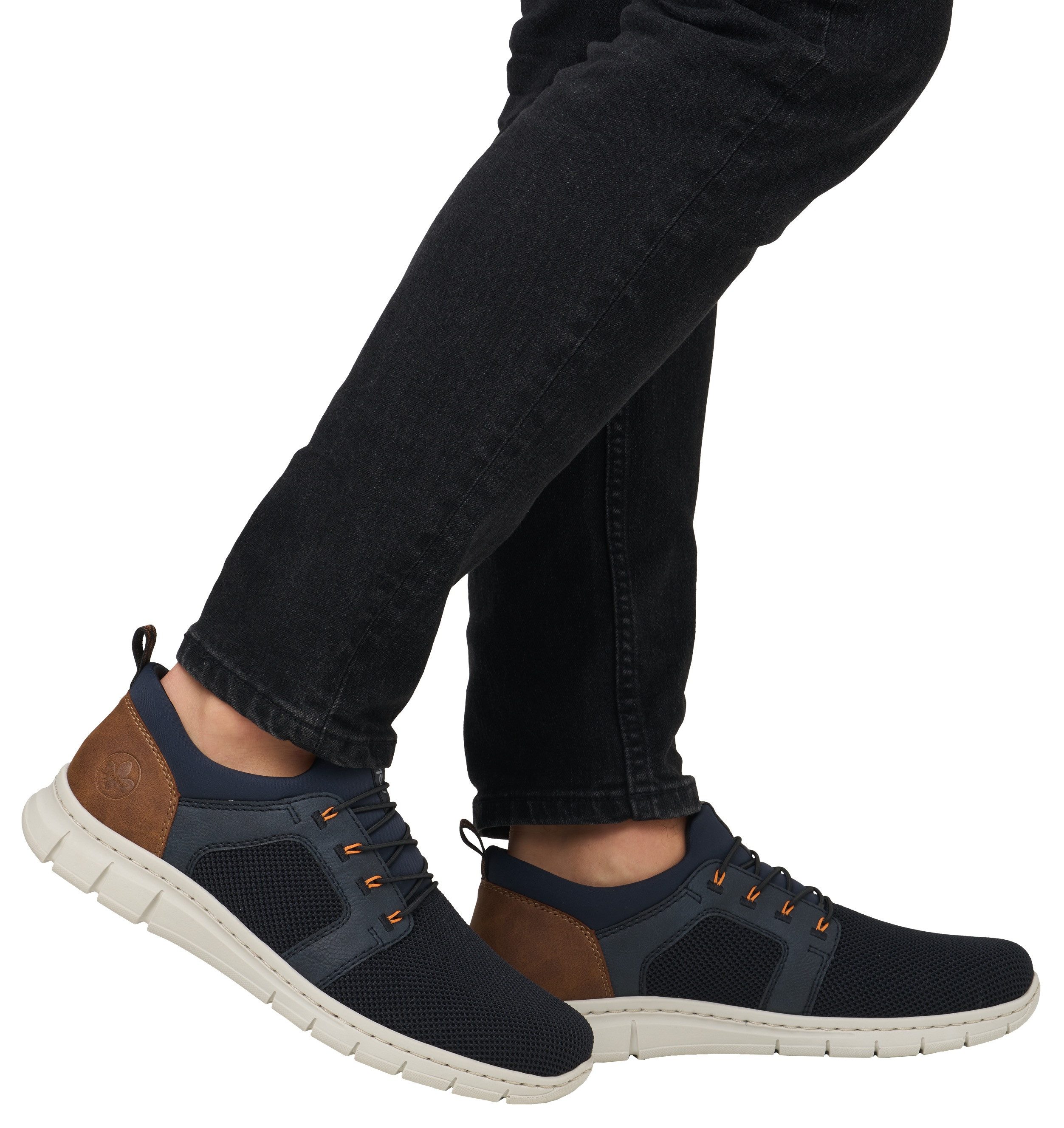 Rieker Slip-on sneakers , instapschoen, lage schoen, vrijetijdsschoen met elastiek, om in te stappen