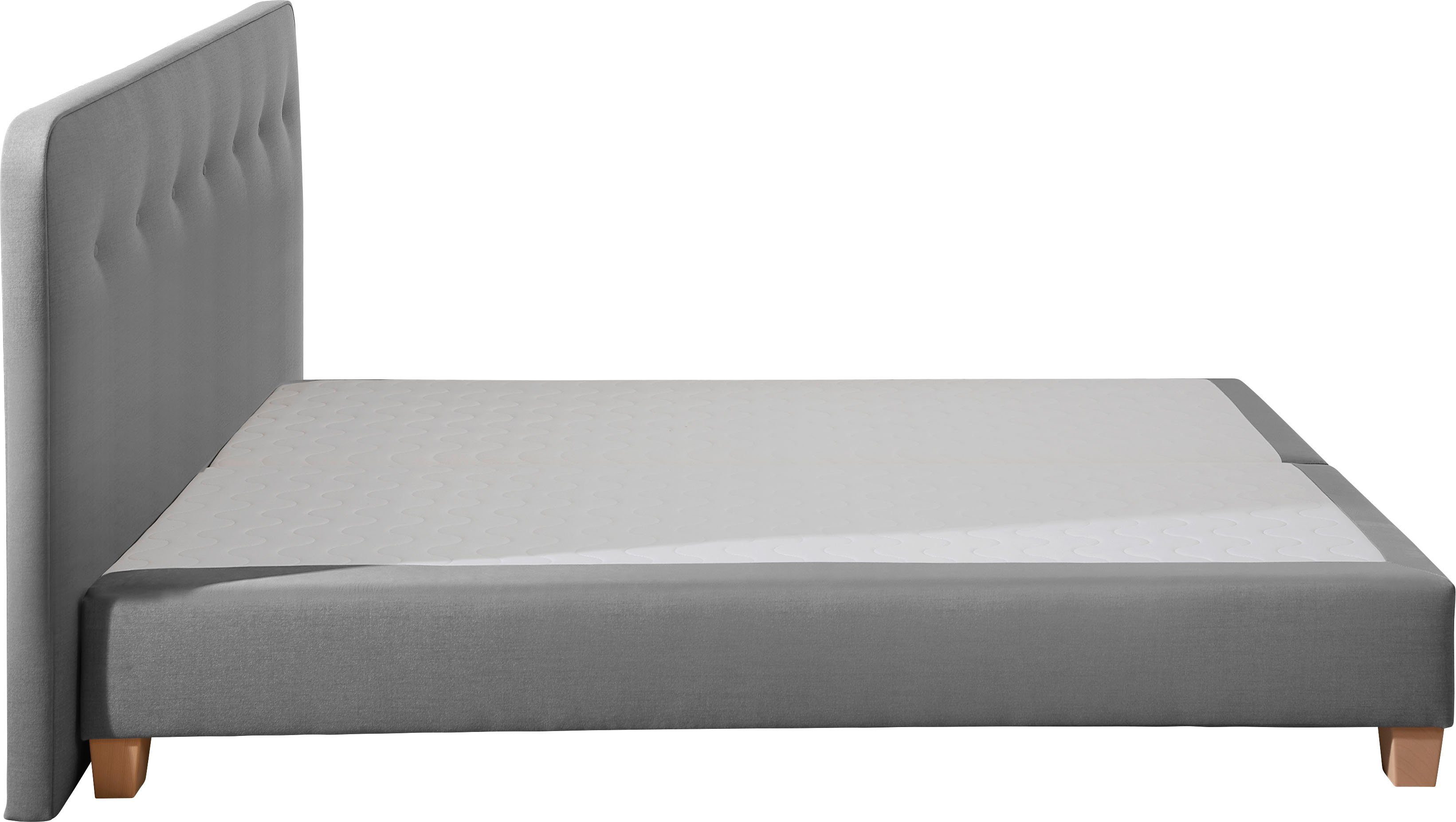 Home affaire Boxspring Fargo inclusief topper, in 3 soorten matrassen, in fluweel of structuurstof