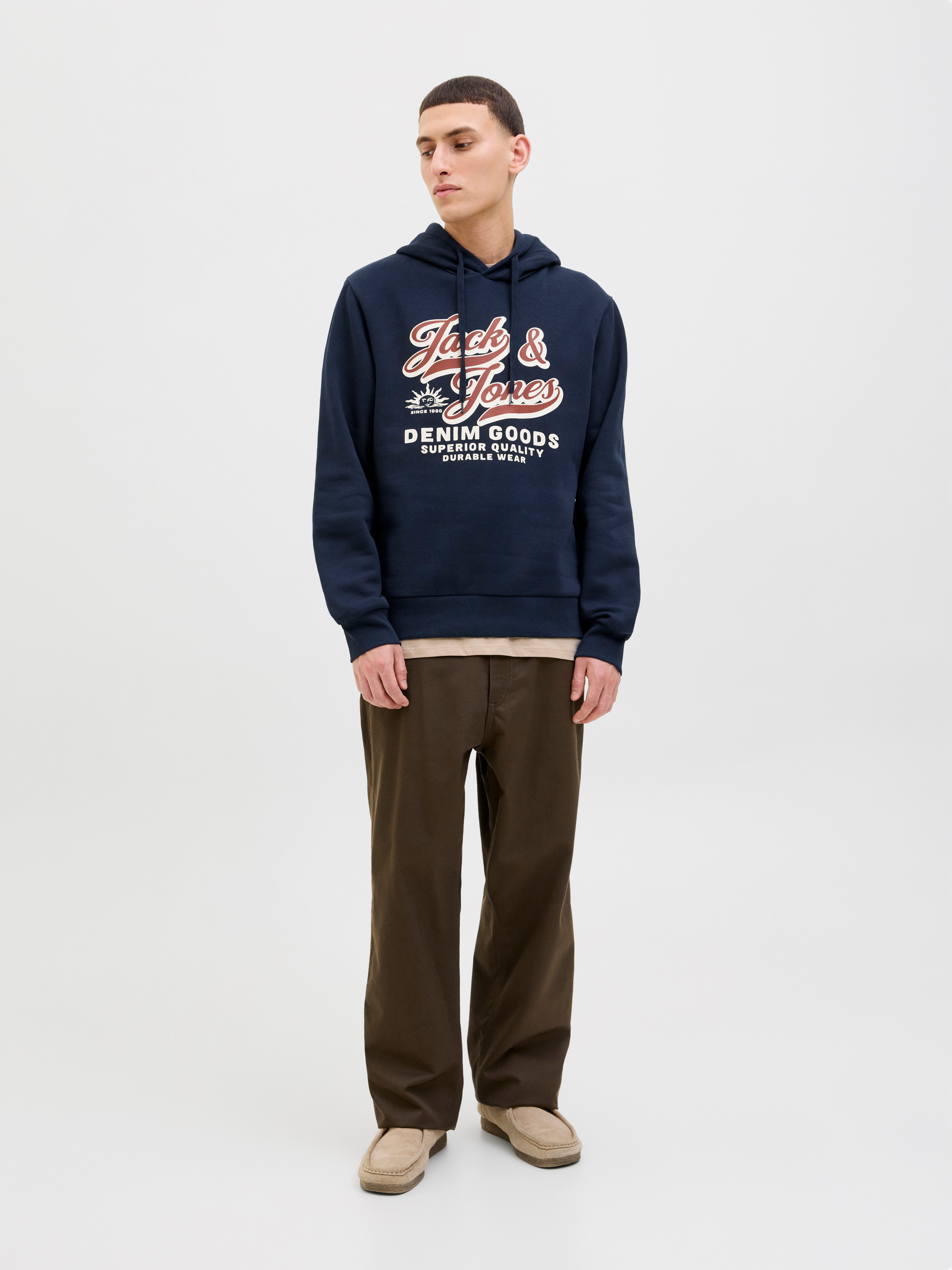 Jack & Jones Hoodie JJELOGO SWEAT HOOD 2 COL 25/26 NOOS