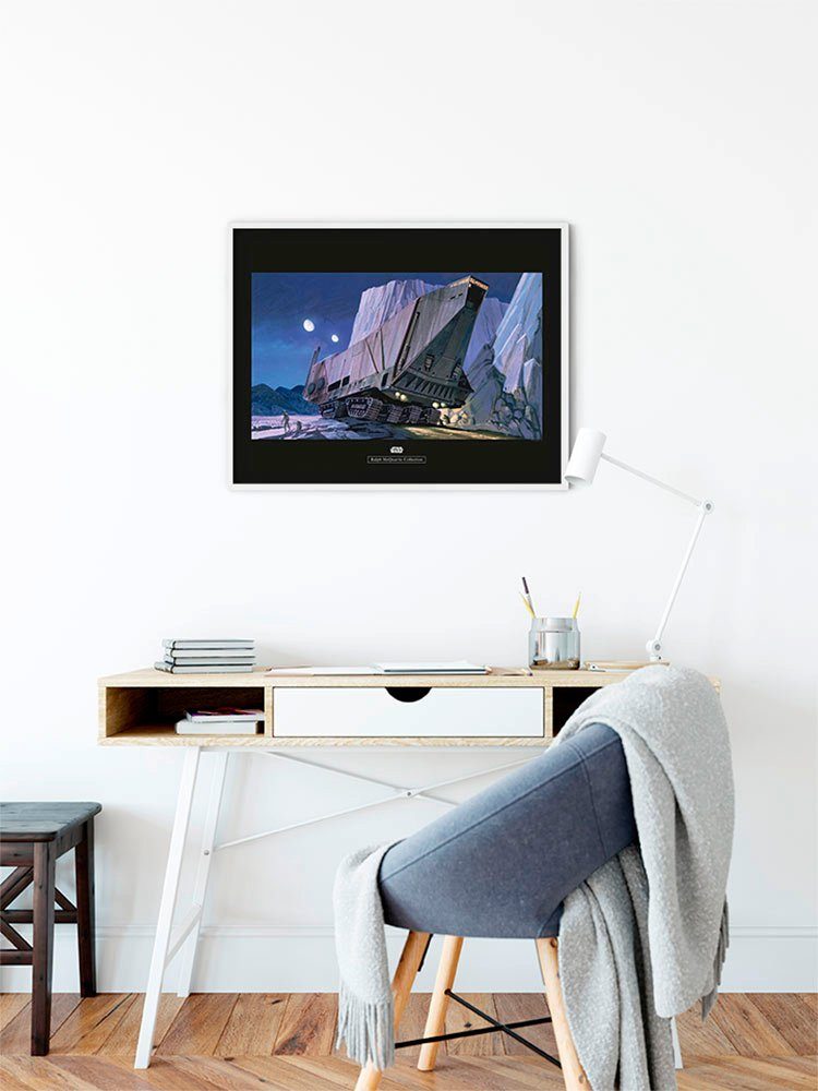Komar Wanddecoratie Star Wars Classic RMQ Sandcrawler Wanddecoratie voor de kinderkamer - zonder lijst (1 stuk)