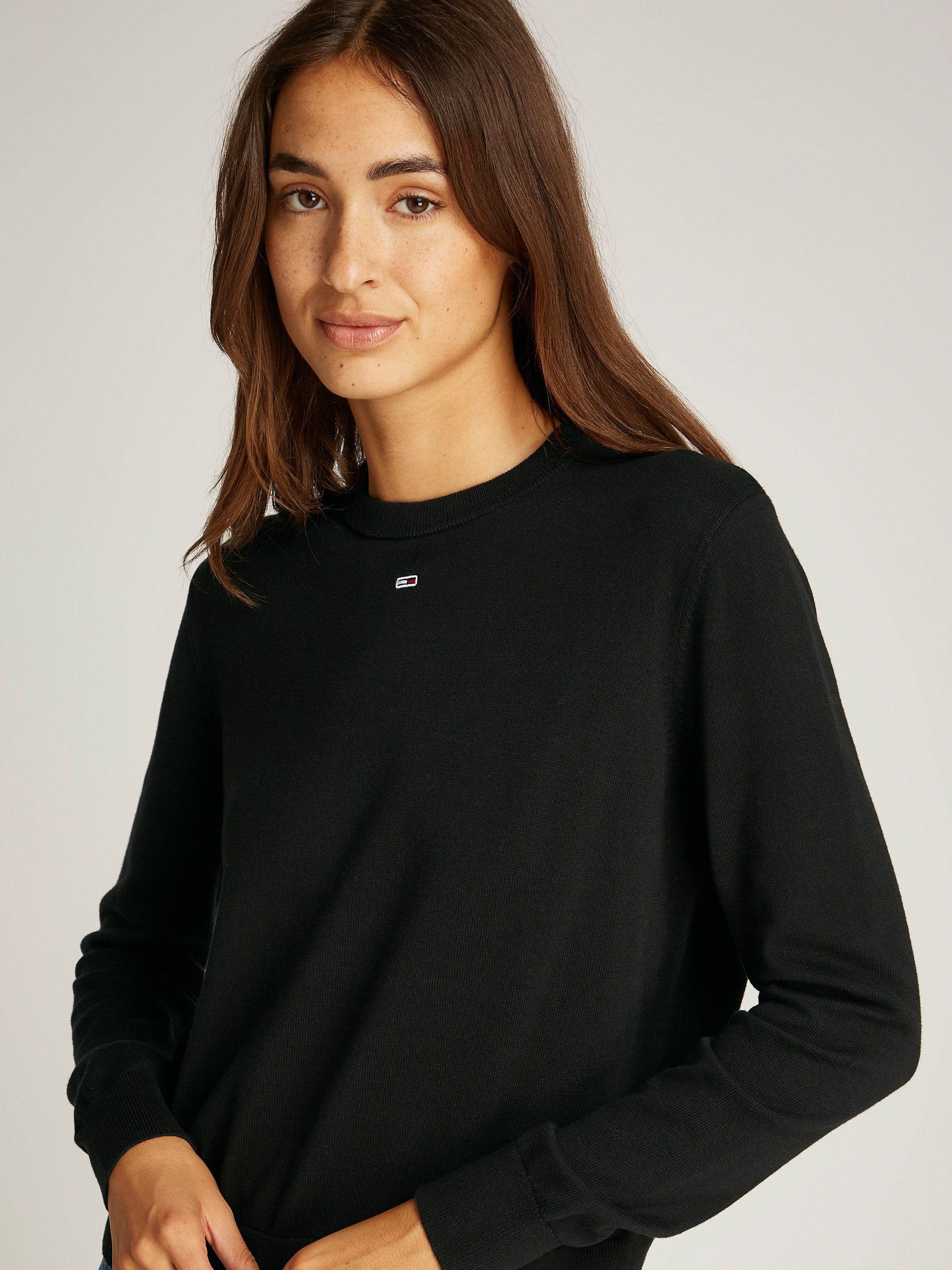 Tommy Jeans Curve Trui met ronde hals TJW ESSENTIAL CREW SWEATER EXT