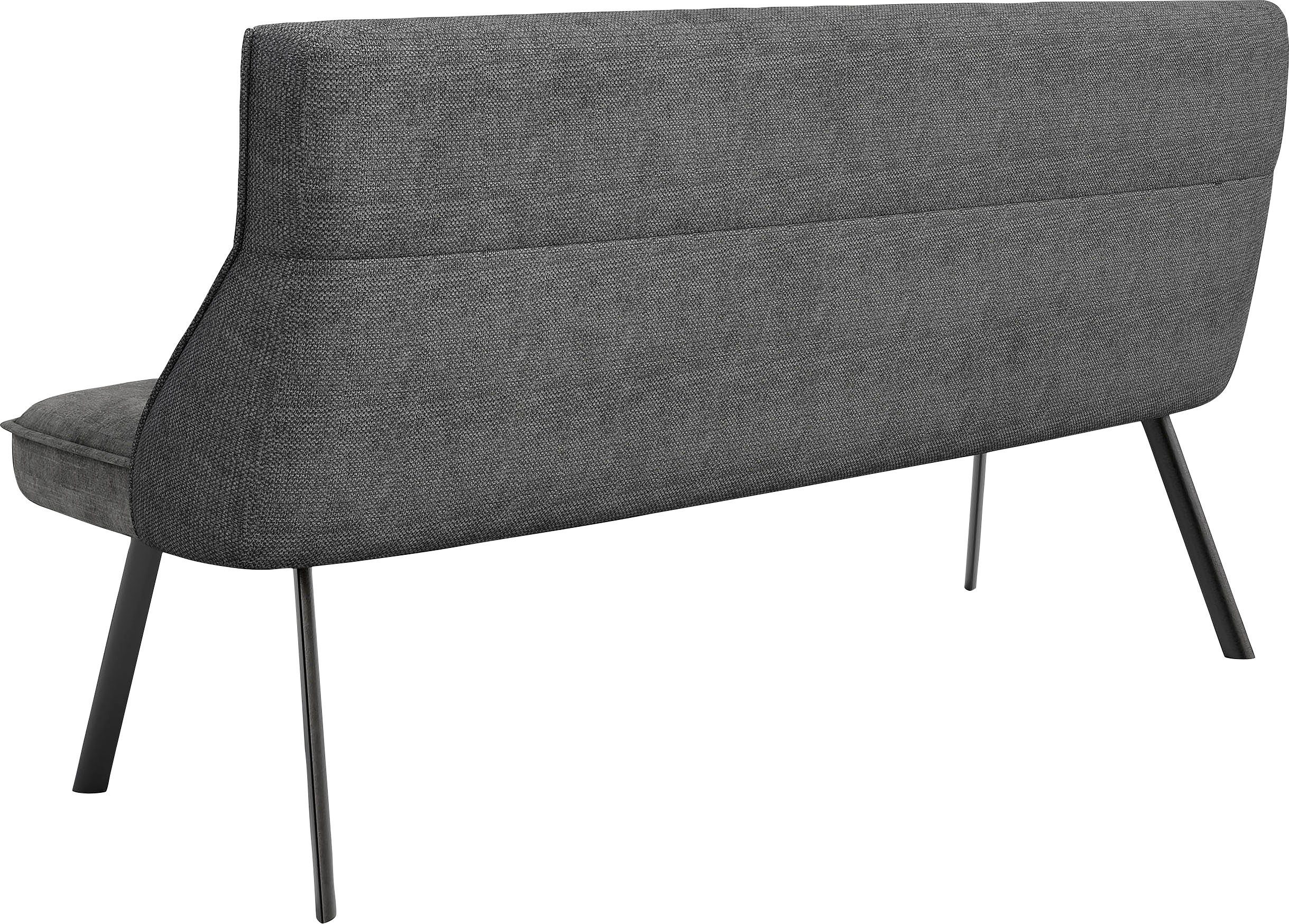 byLIVING Bank California 180 cm bank, weefstof en vintage fluweel met prettige nosag-vering (1 stuk)