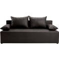 exxpo - sofa fashion slaapbank met slaapfunctie en bedkist, naar keuze met liftbedfunctie en binnenvering grijs