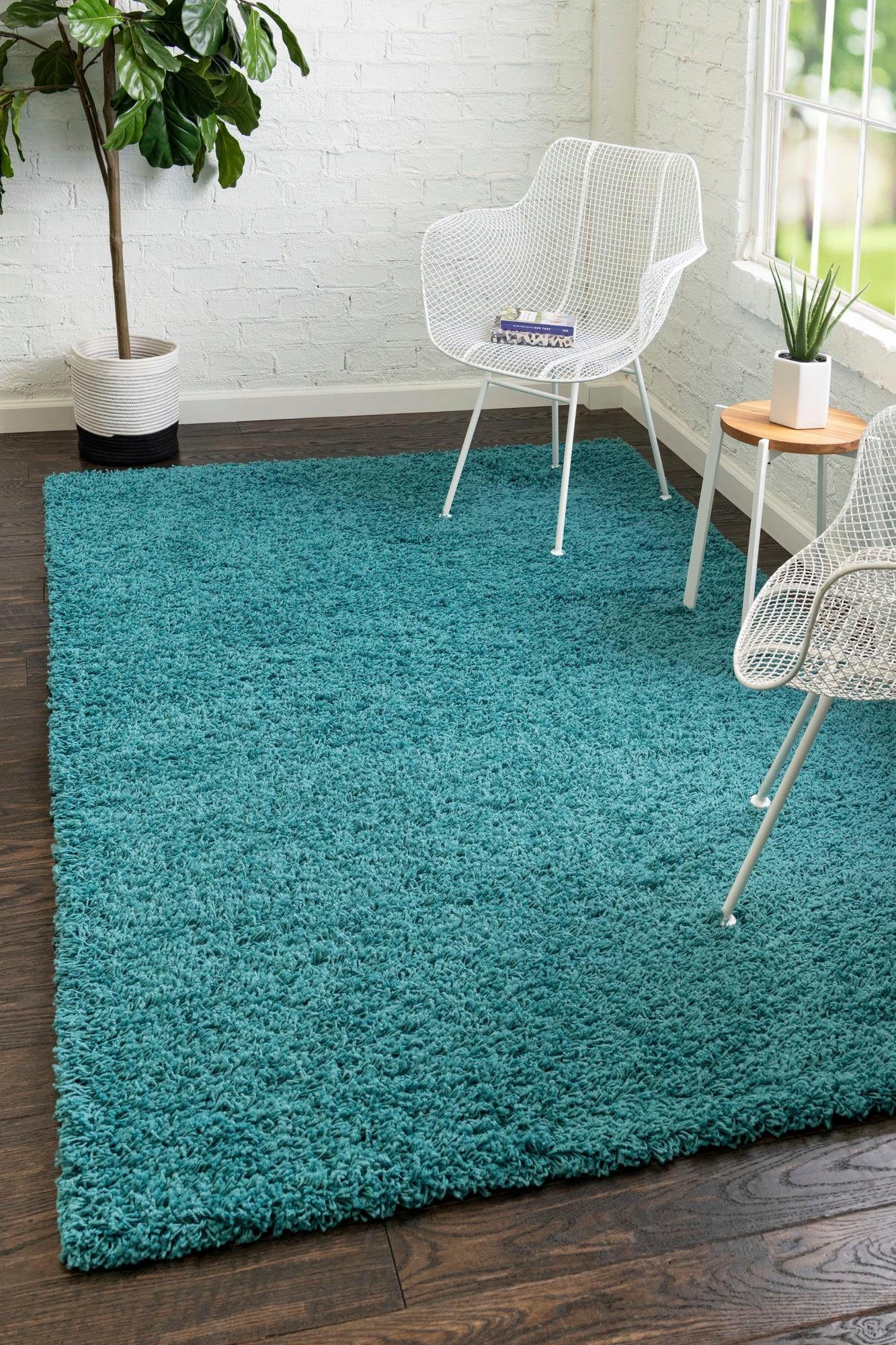 Myflair Möbel & Accessoires Hoogpolig vloerkleed Shaggy shag voorraadopruiming geweven, unikleurig, ideaal in de woonkamer & slaapkamer