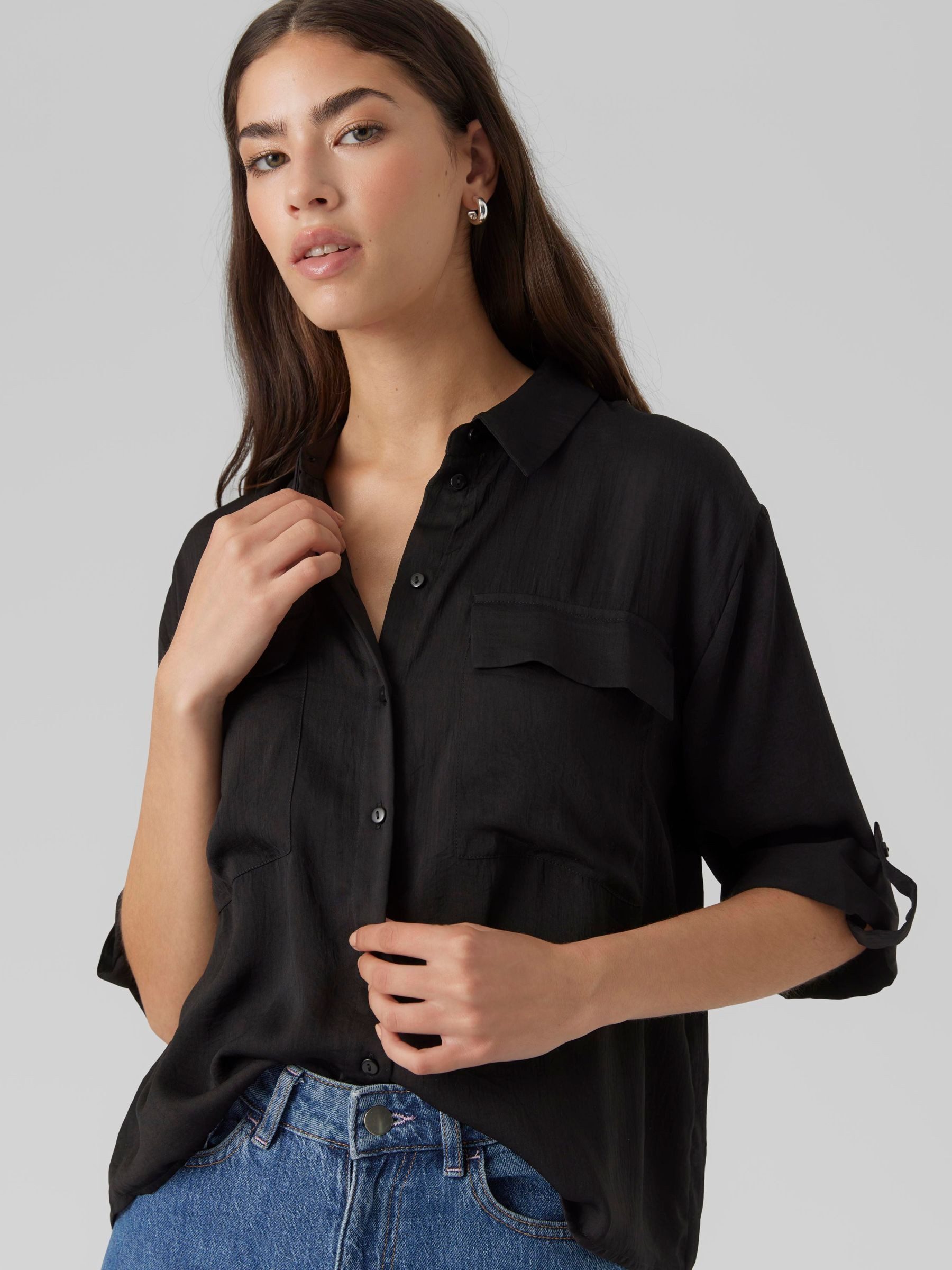 Vero Moda Blouse met korte mouwen VMFABIANA 3/4 SHIRT VMA NOOS