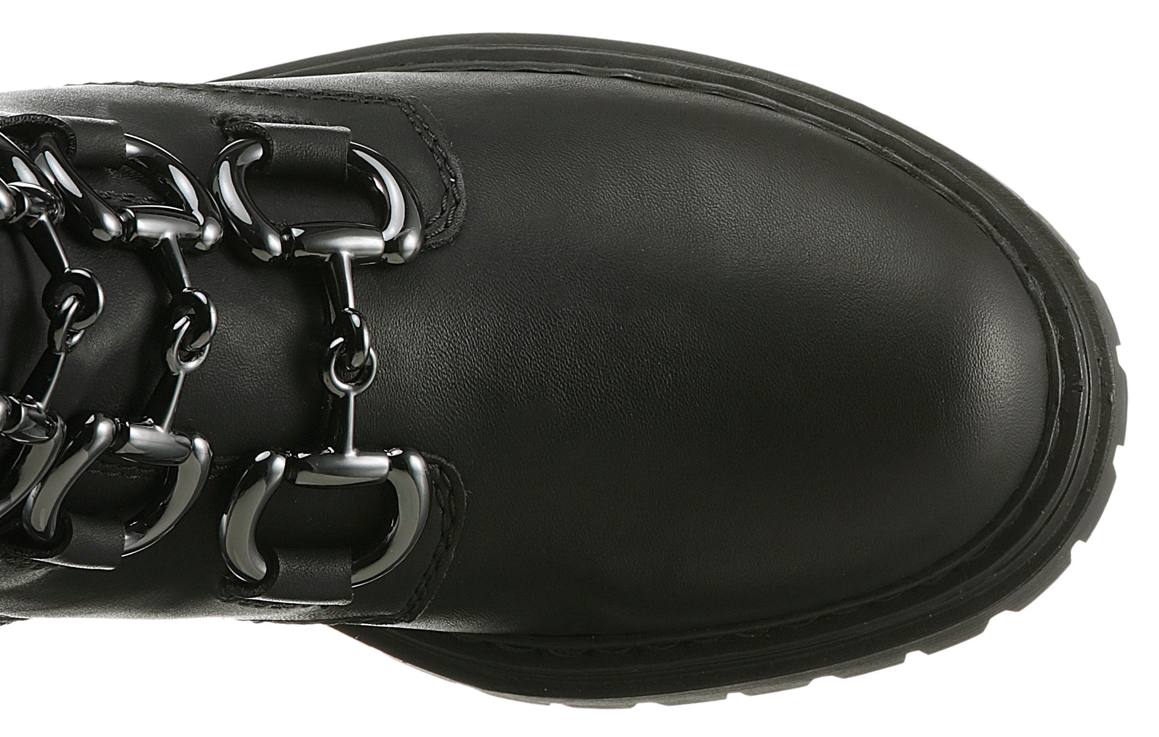 Rieker Winterlaarsjes winterlaarzen, bikerboots, hakken, met gewatteerde schaprand