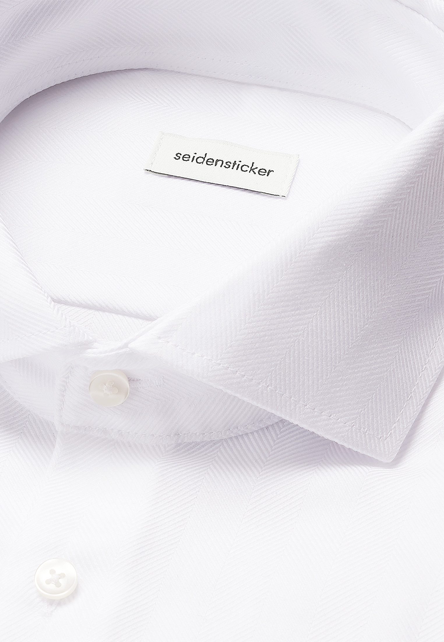seidensticker Businessoverhemd Zwarte roos Regular 1/1 Kentkraag visgraat