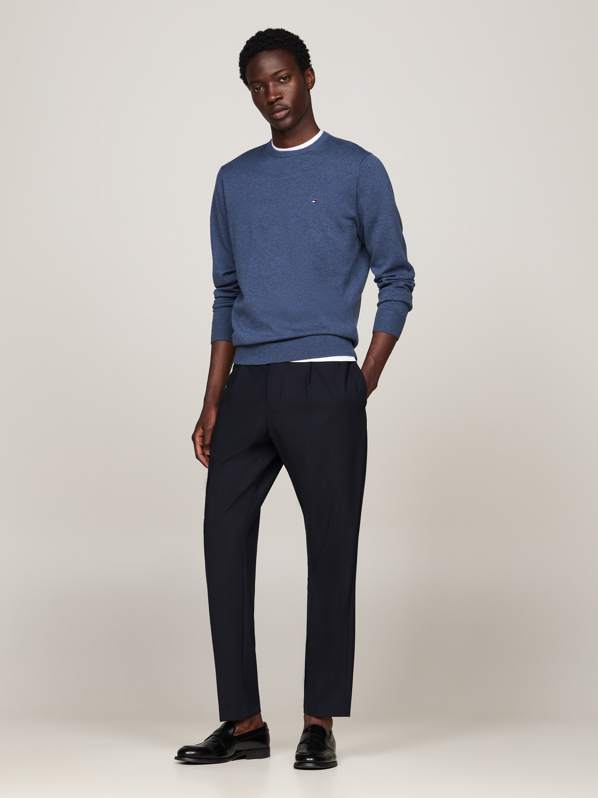 Tommy Hilfiger Trui met ronde hals ESSENTIAL COTTON CREW NECK