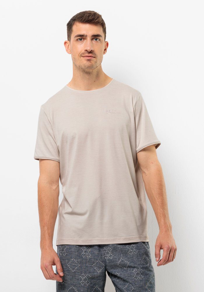 Jack Wolfskin Travel T-Shirt Men Functioneel shirt Heren XXL sea shell sea shell