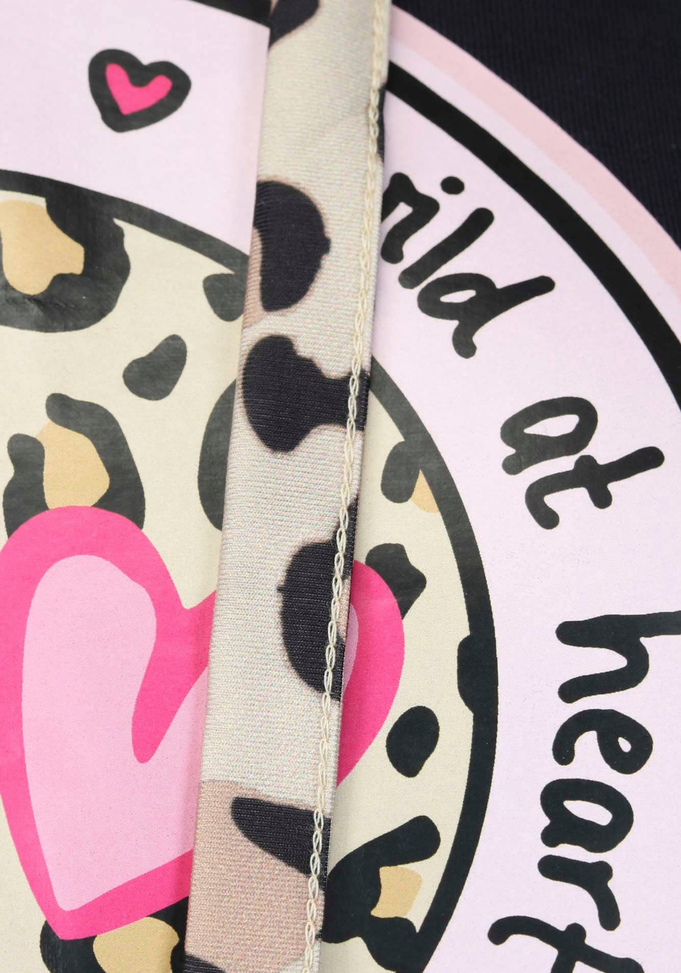 Zwillingsherz Hoodie met bindbanden in leeuw-look