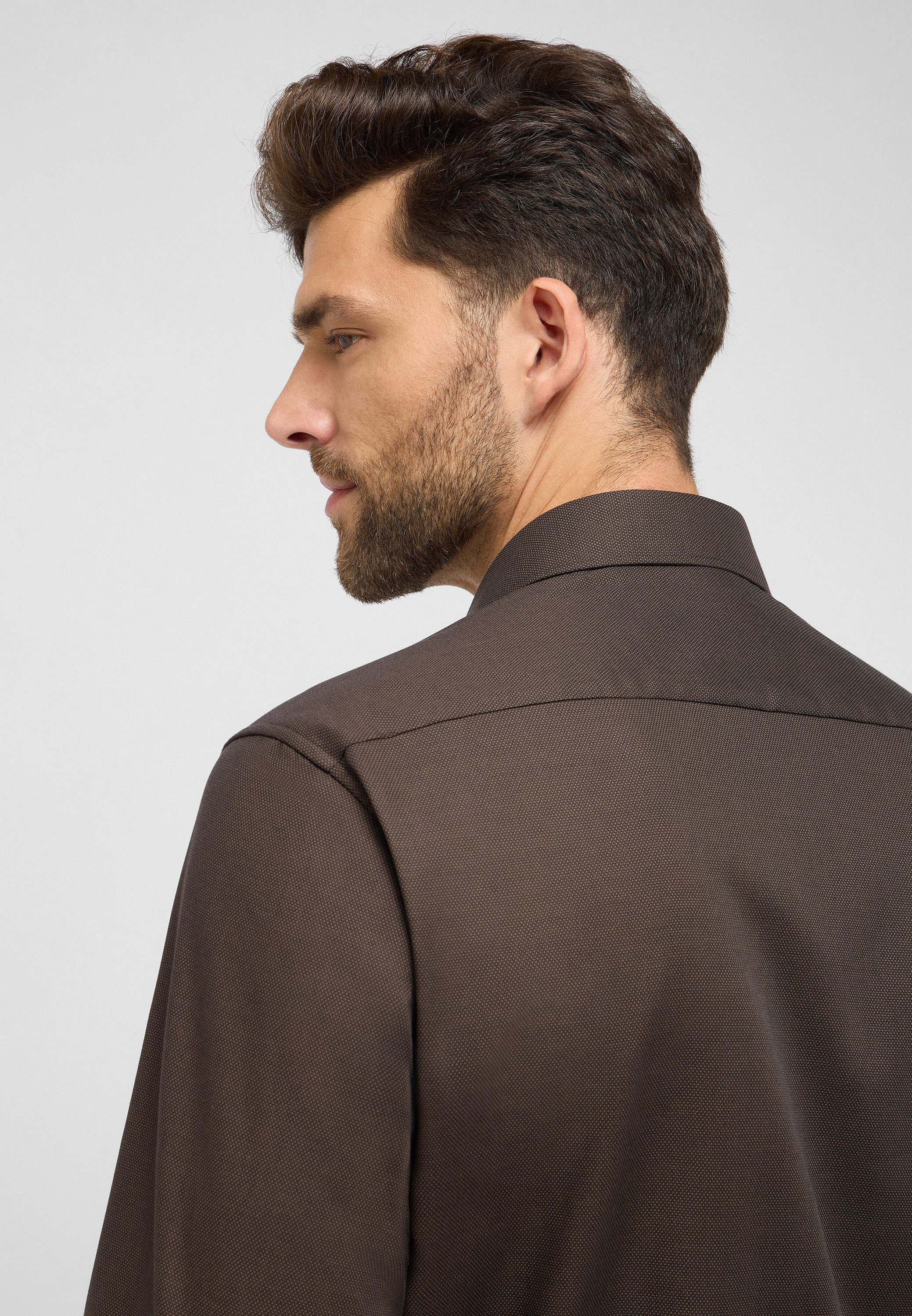 Eterna Overhemd met lange mouwen Comfort fit NON IRON (strijkvrij)