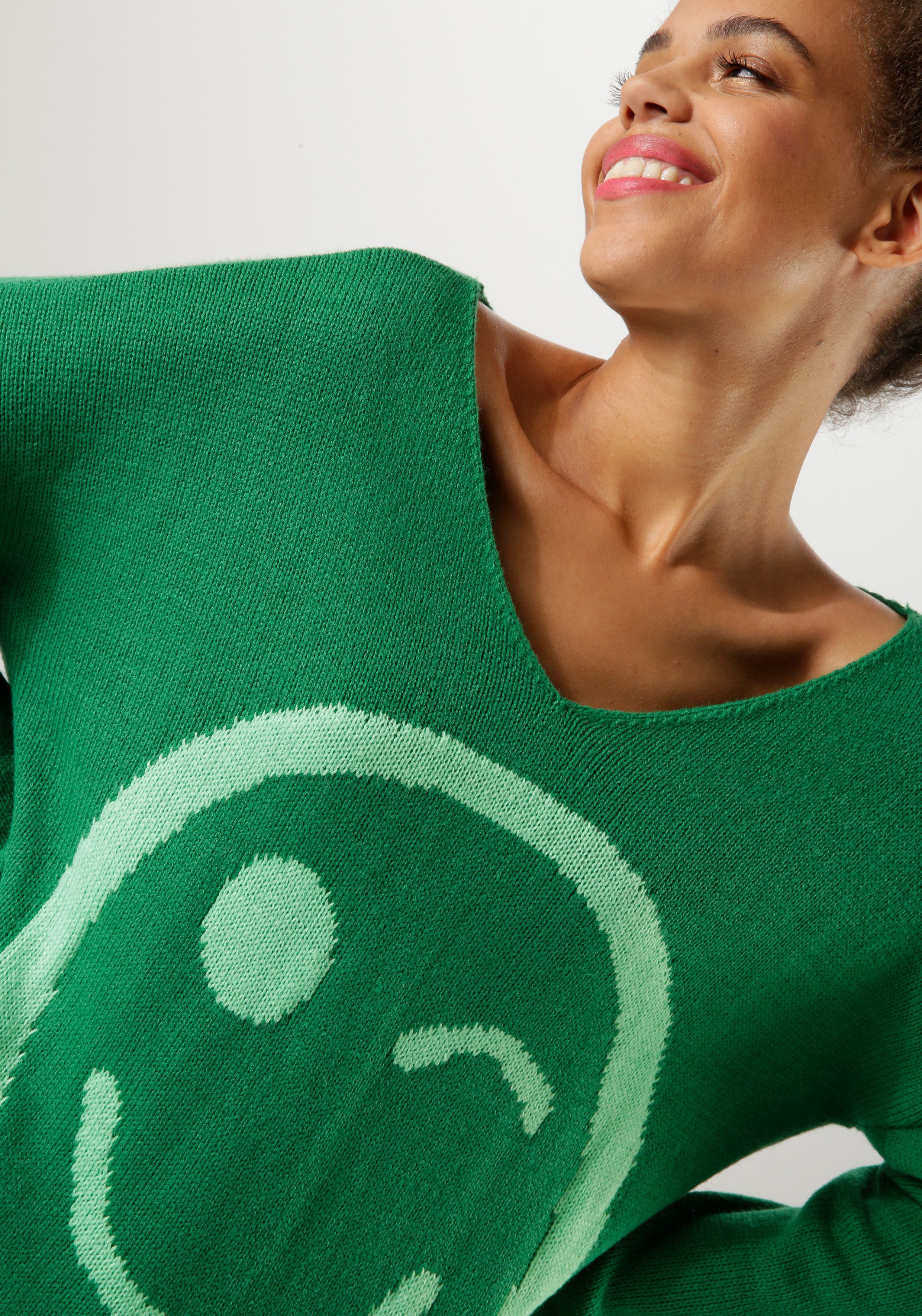 Aniston CASUAL Gebreide trui met gebreid smiley