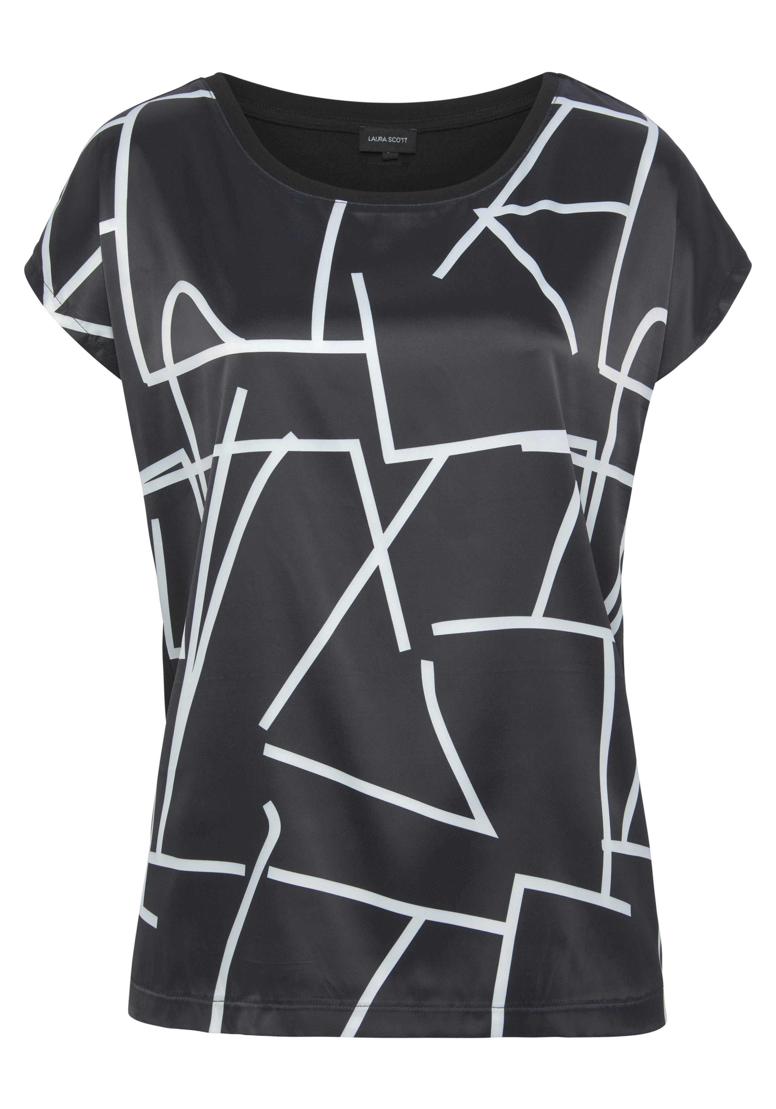 Laura Scott Shirtblouse van glanzend satijn