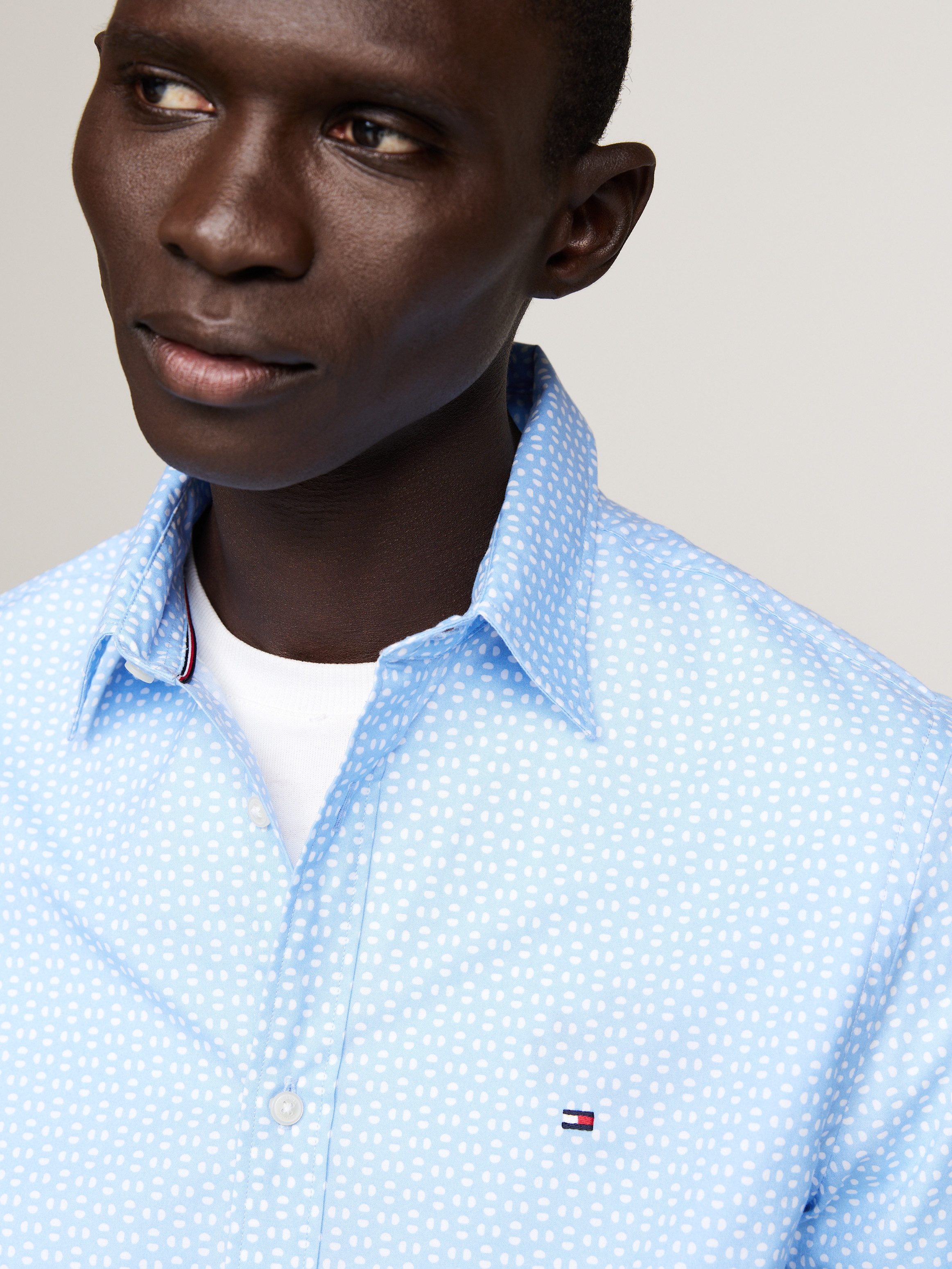 Tommy Hilfiger Overhemd met lange mouwen POPLIN PRINT SF SHIRT