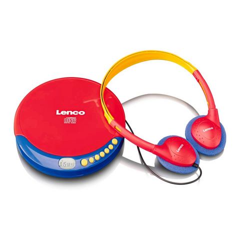 Lenco Cd-speler CD-021KIDS Portabler Kids CD-Player Ladefunktion Akku