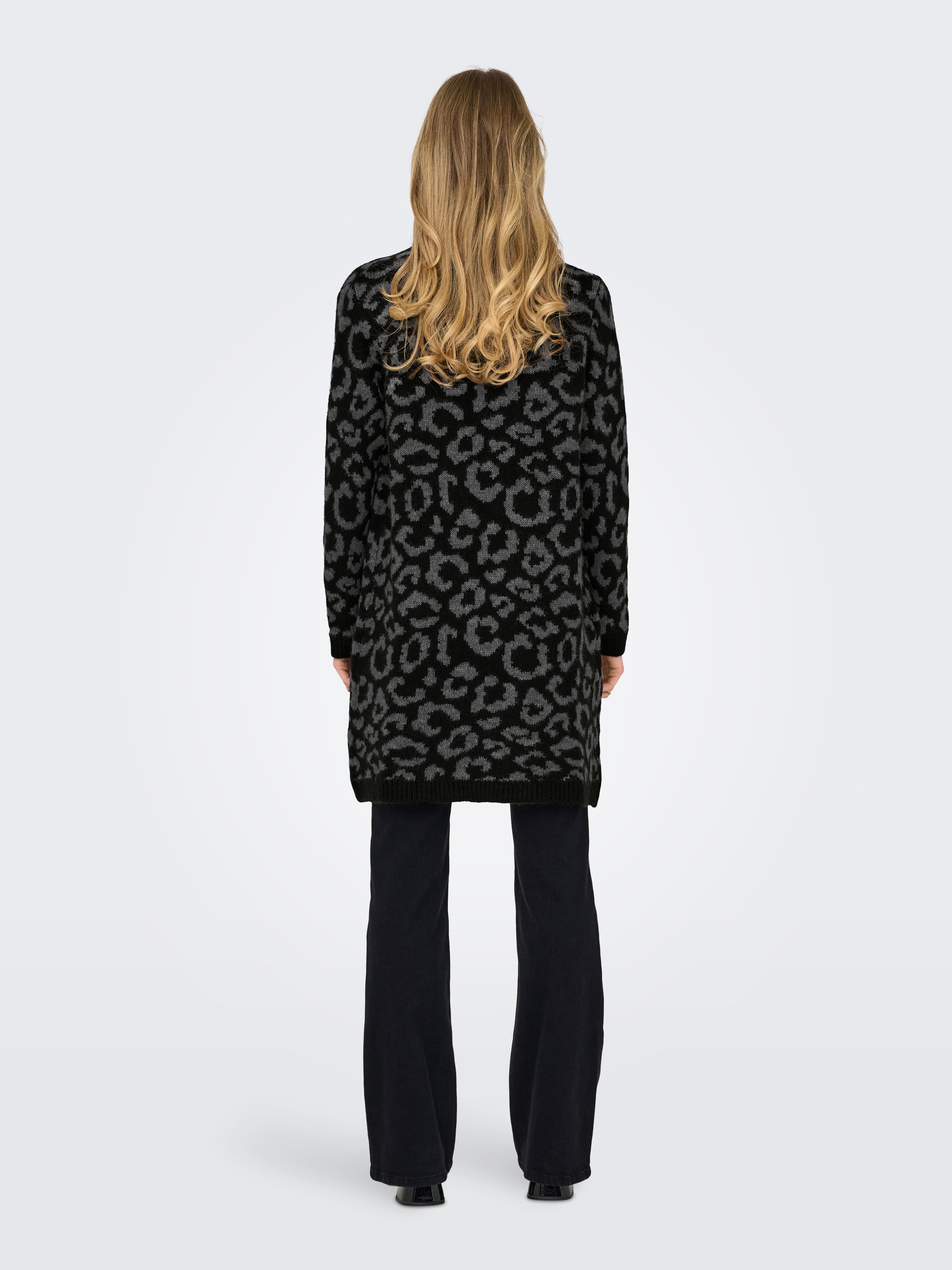 Only Vest ONLJADE ANIMAL AO LS CARDIGAN RP KNT