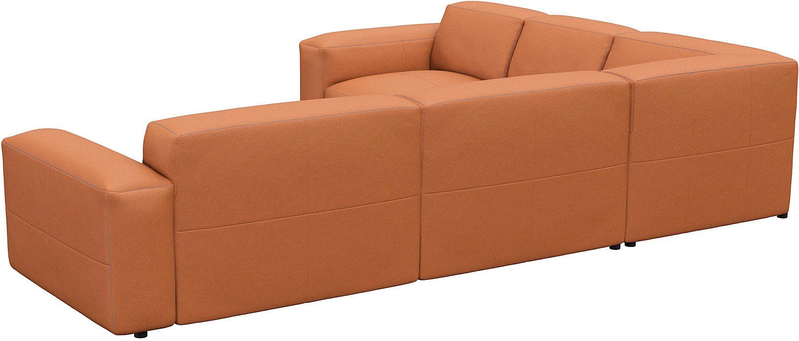 FLEXLUX Hoekbank Lucera, super comfortabel door hoogwaardige zitconstructie met koudschuim