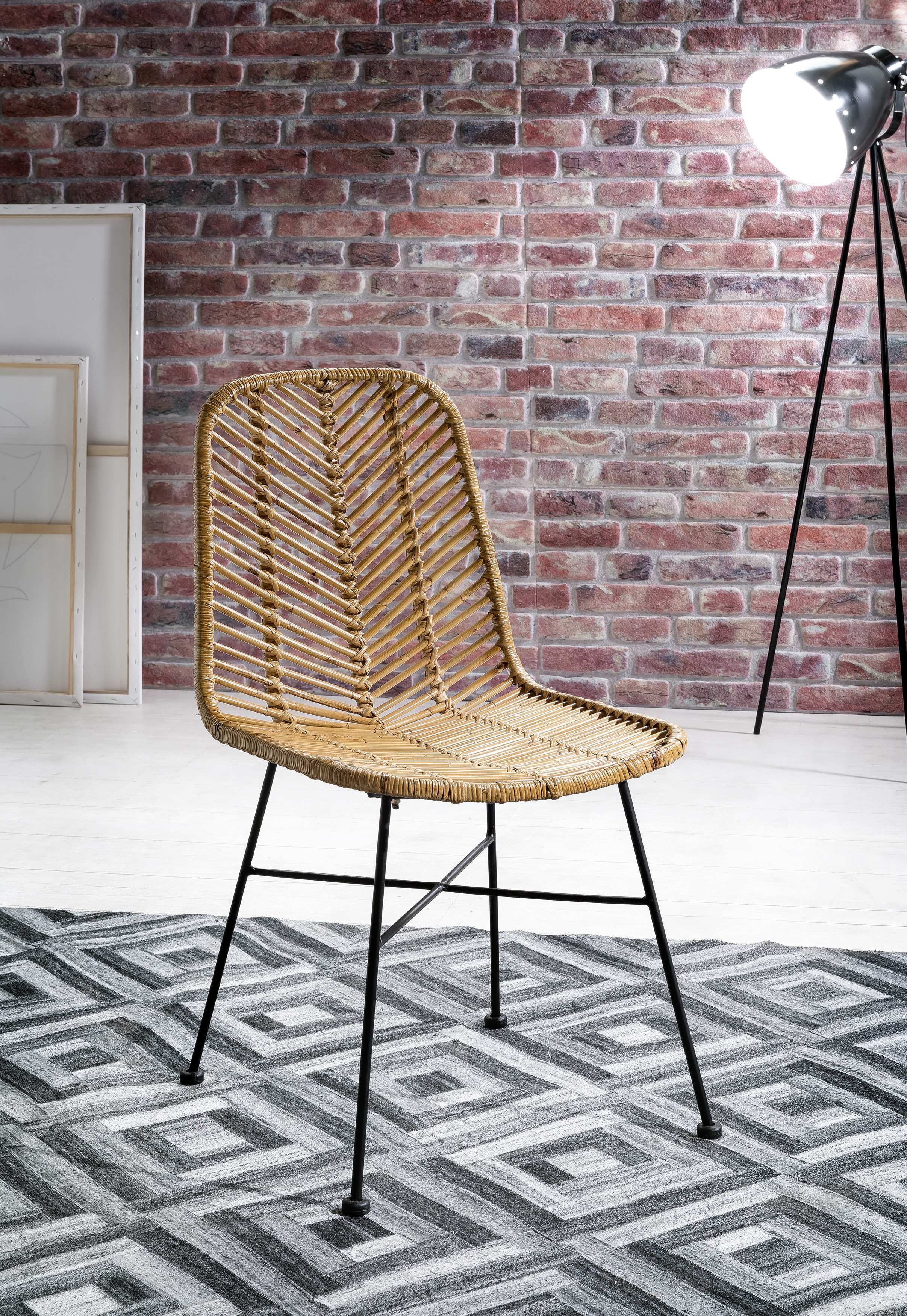 SIT Rotanstoel Rotan vintage Shabby chic, vintage (set, 2 stuks) rotan stoelen beige
